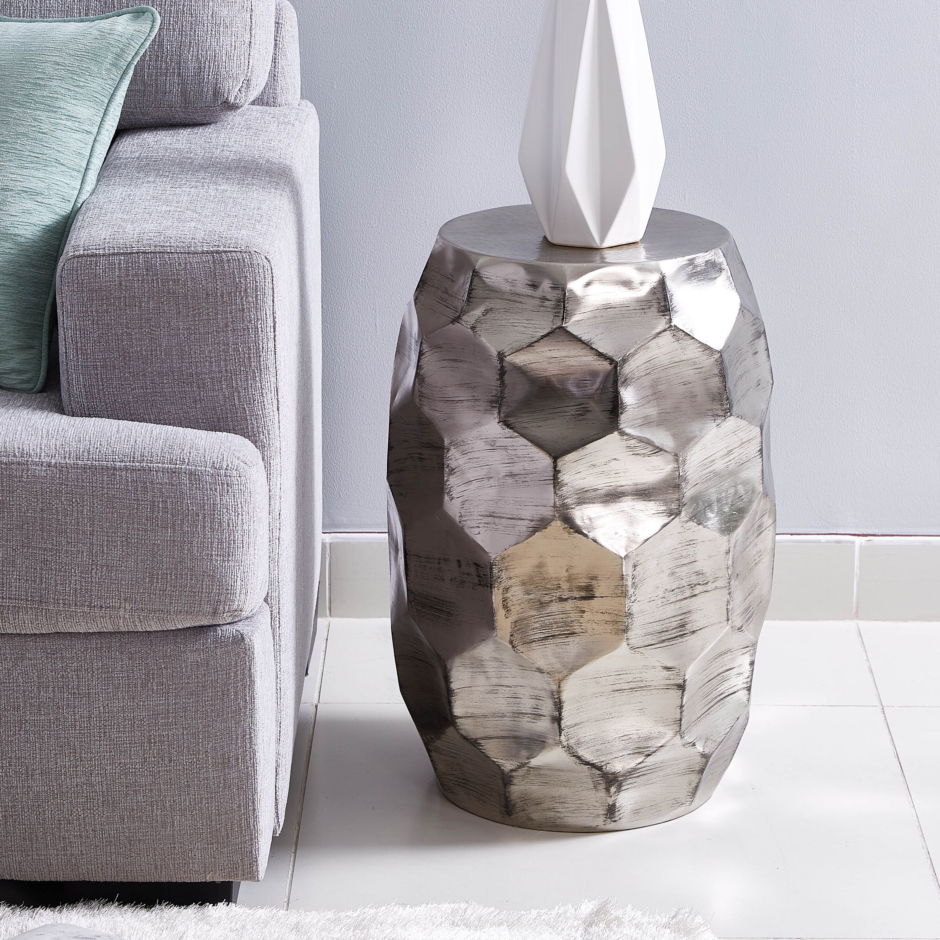 Marriot Honeycomb Textured Acent Table-hbxfurniture-livingroom-endtables-image-2