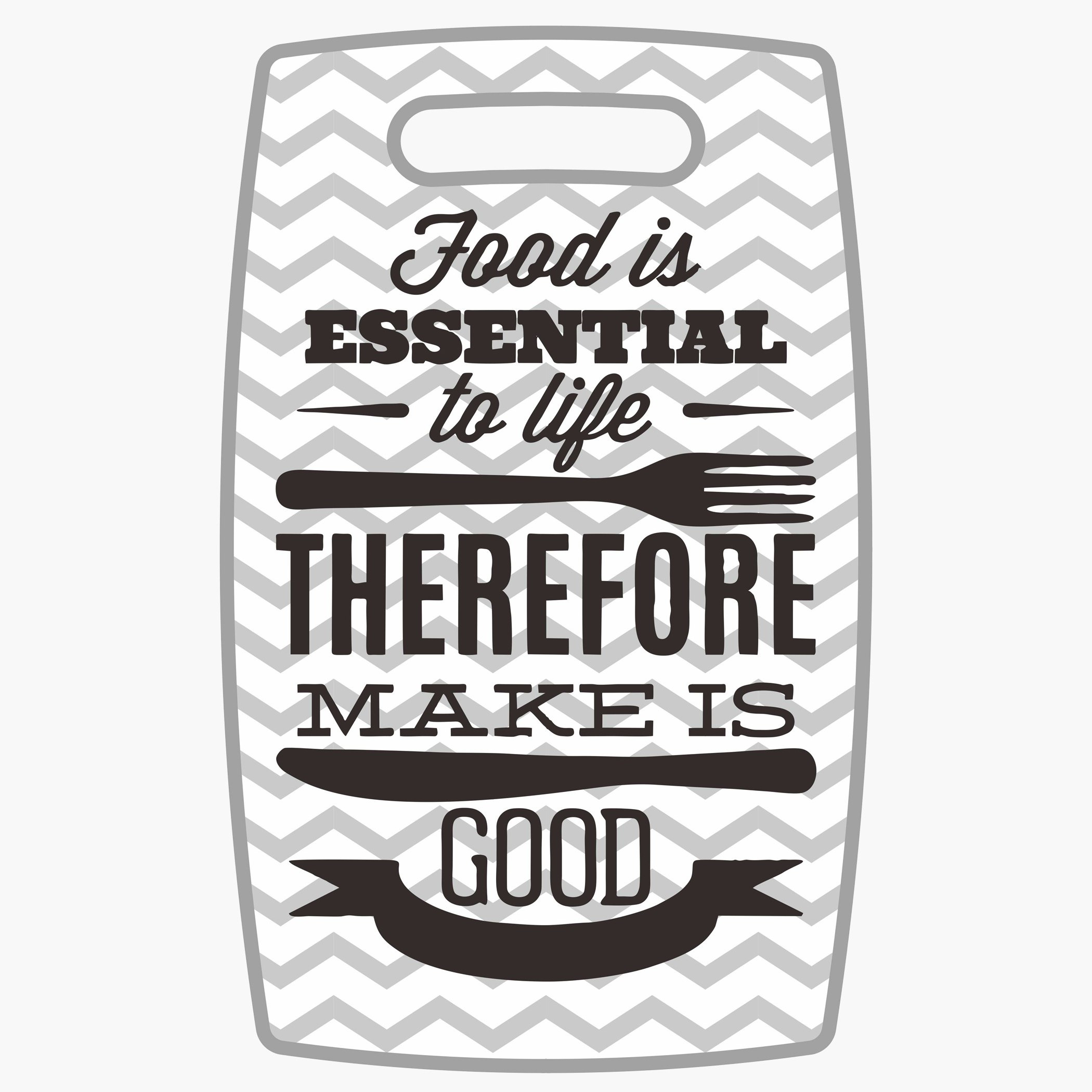 Printed Chopping Board with Cutout Handle-hbxkitchen-kitchenware-choppingboards-image-1