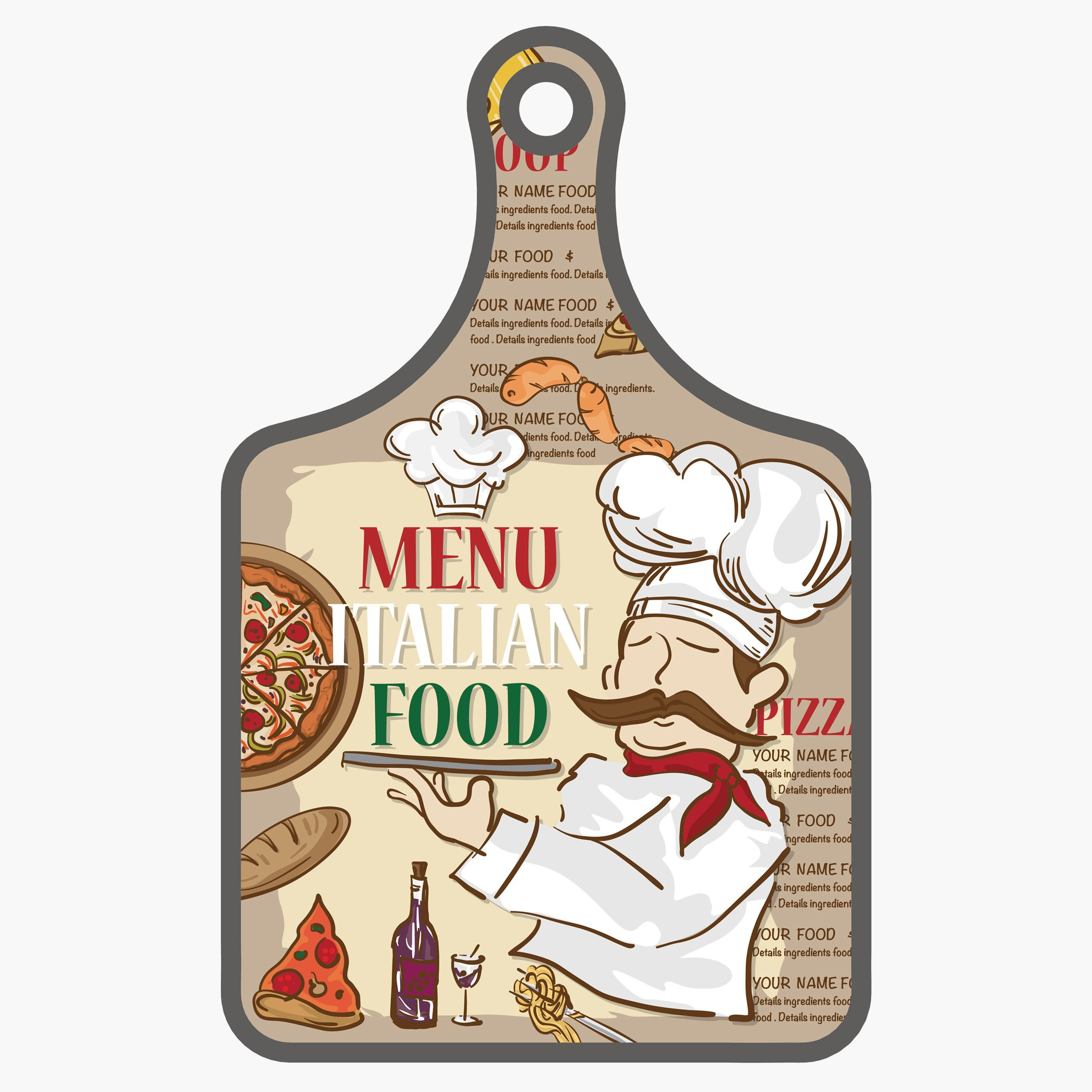 لوح تقطيع بطبعات جرافيك-hbxkitchen-kitchenware-choppingboards-image-1