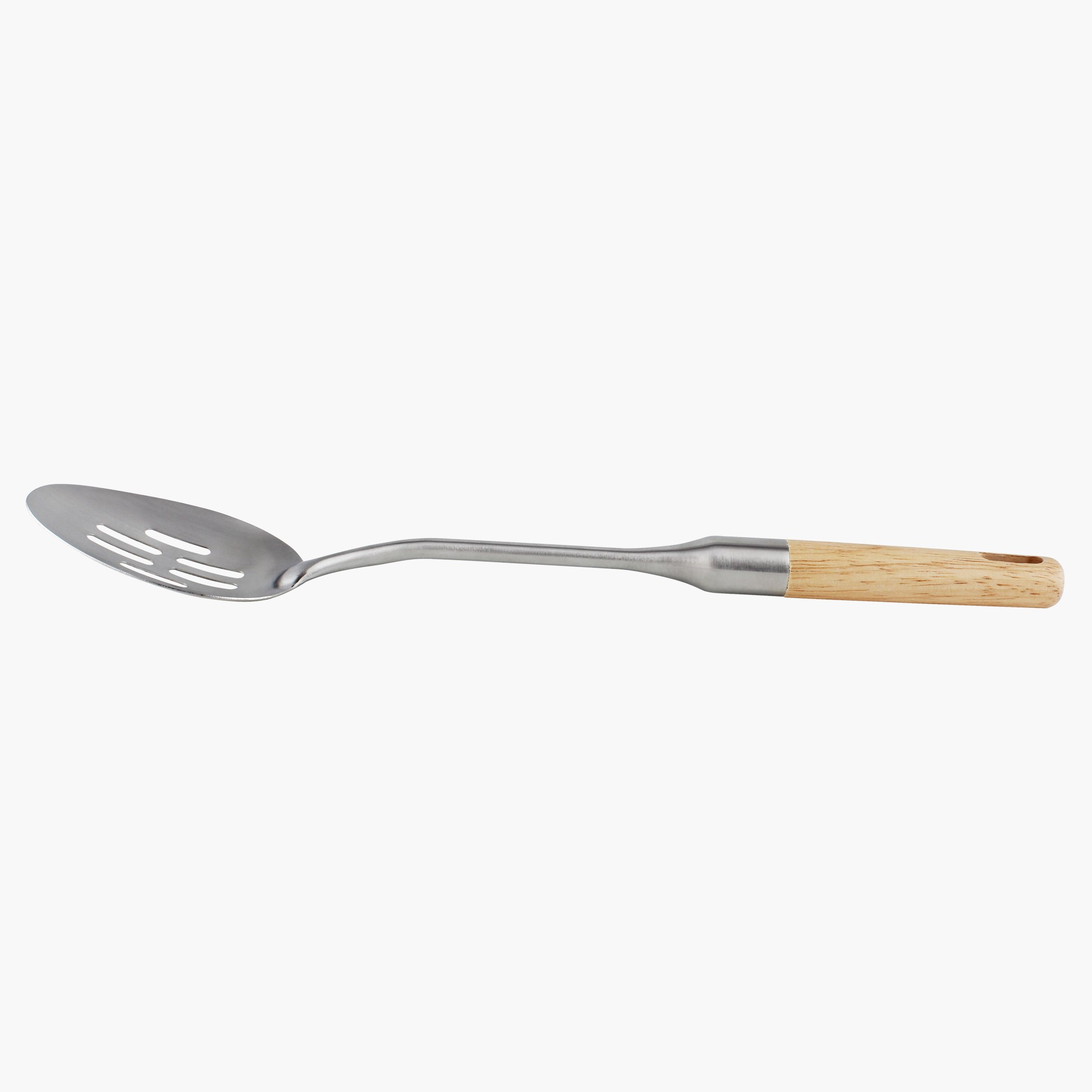 مغرفة ستانلس ستيل بفتحات ومقبض خشب-hbxhomeware-hbxkitchen-image-3