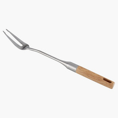 Berger Stainless Steel Meat Fork with Wooden Handle