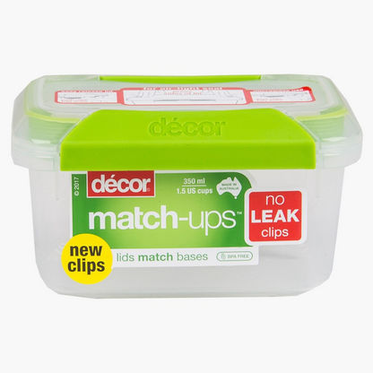 Decor Match-ups Clips Oblong Food Storage Container - 350 ml