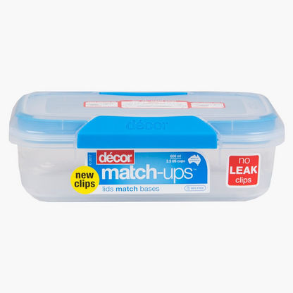 Decor Match-ups Clips Oblong Food Storage Container - 600 ml