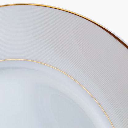 Feast Platinum Porcelain Dinner Plate - 27 cm