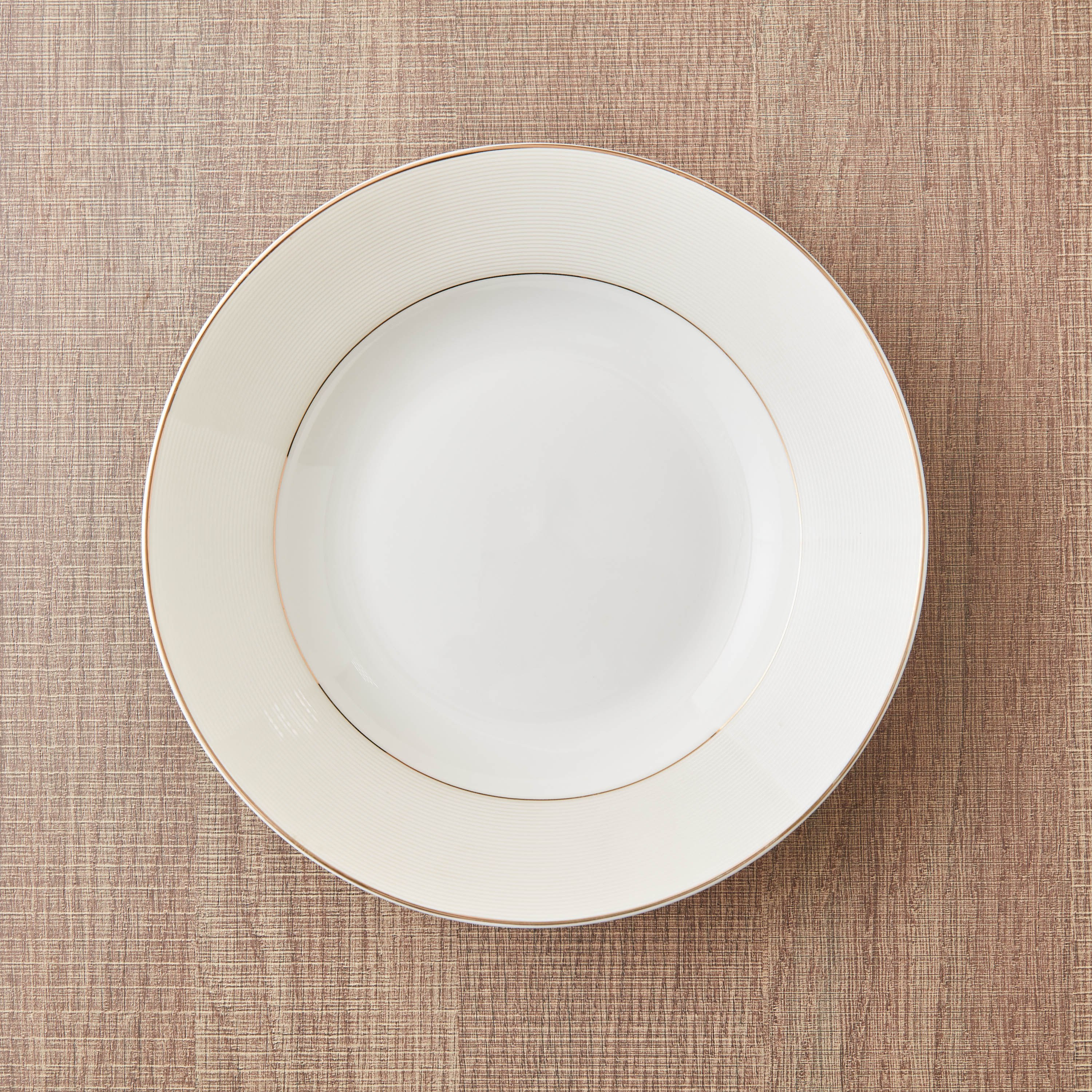 صحن شوربة بورسلين بلاتينيوم من فيست - 23 سم-hbxdecorandfurnishings-tabletop-crockery-image-2