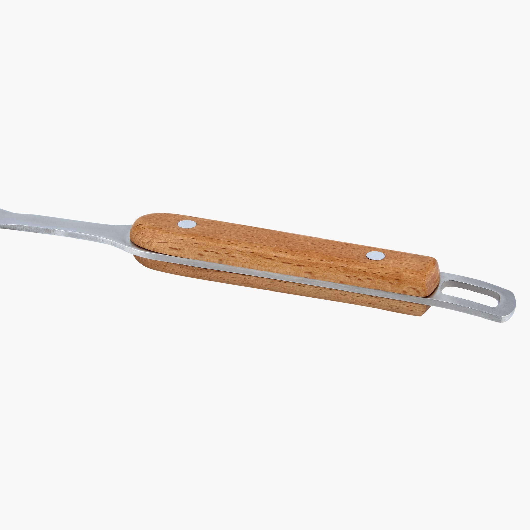 مغرفة ستانلس ستيل مسطحة بمقبض خشبي-hbxhomeware-hbxkitchen-image-4