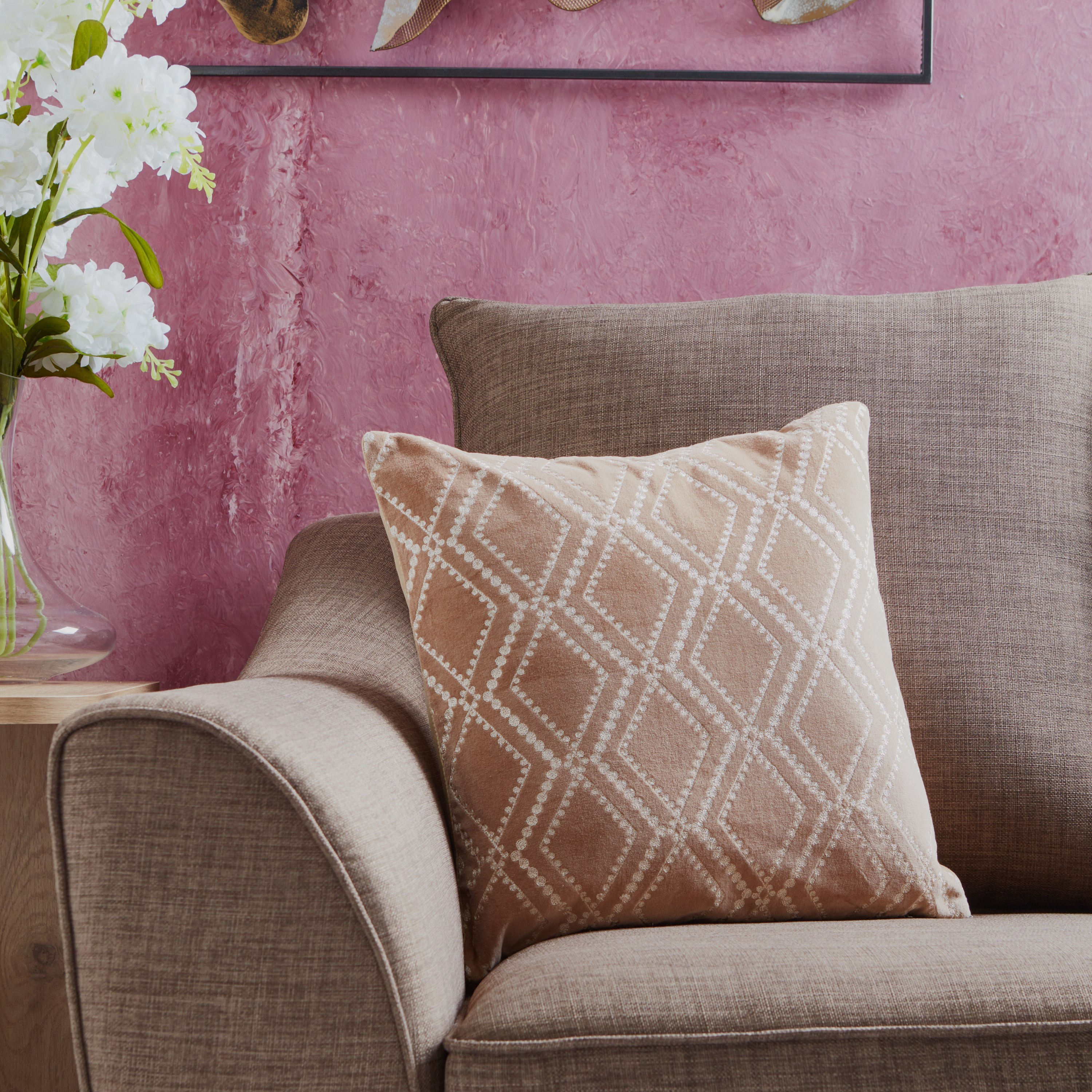 غطاء وسادة بتصميم هندسي - 40x40 سم-hbxhomeware-cushionsandcovers-cushioncovers-image-1