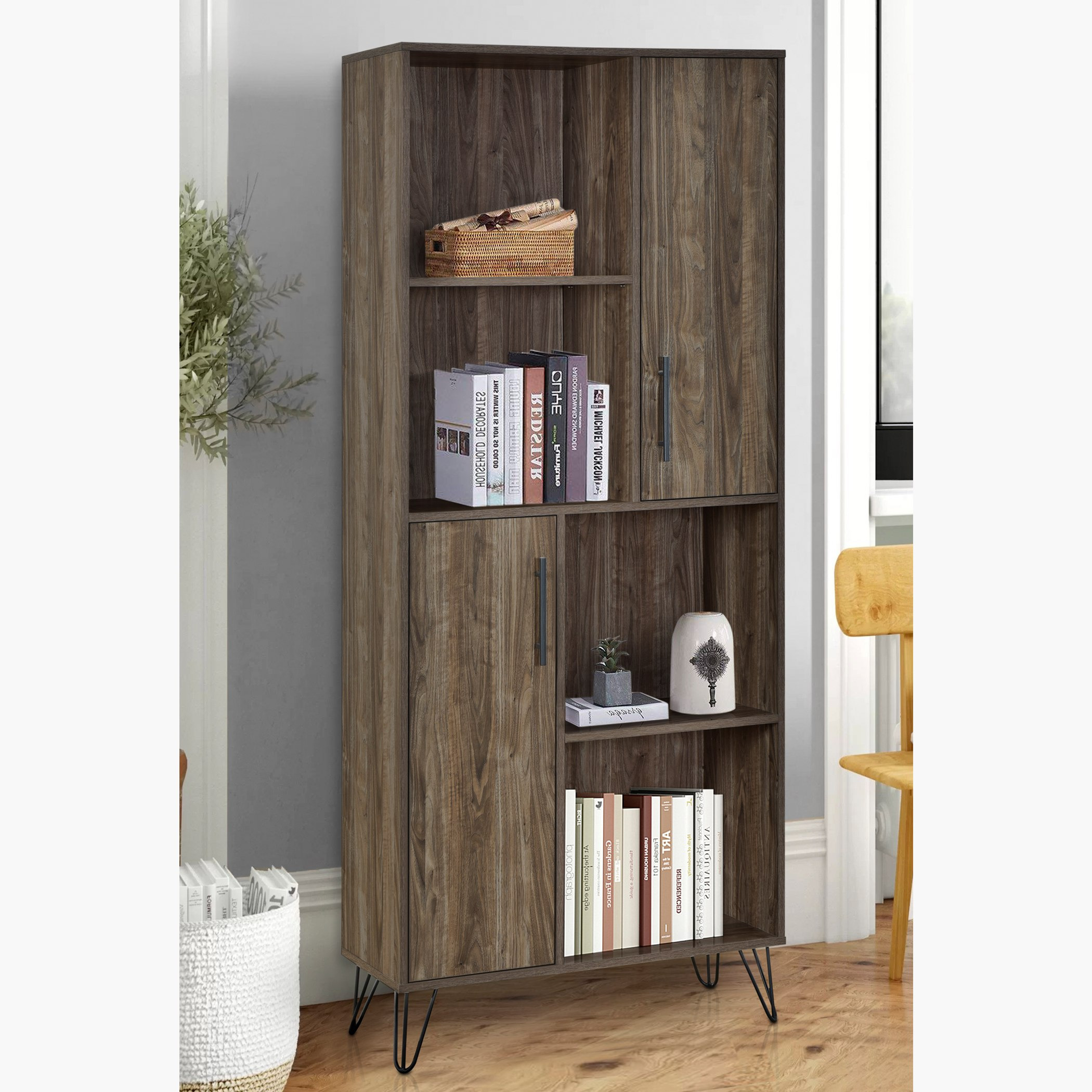 خزانة كتب كبيرة 8 أرفف من ميرو-hbxfurniture-office-bookcases-image-1