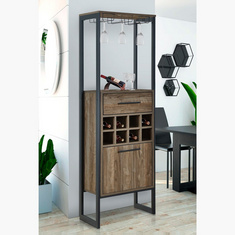 Miro 1-Door Tall Bar Cabinet with 1-Drawer