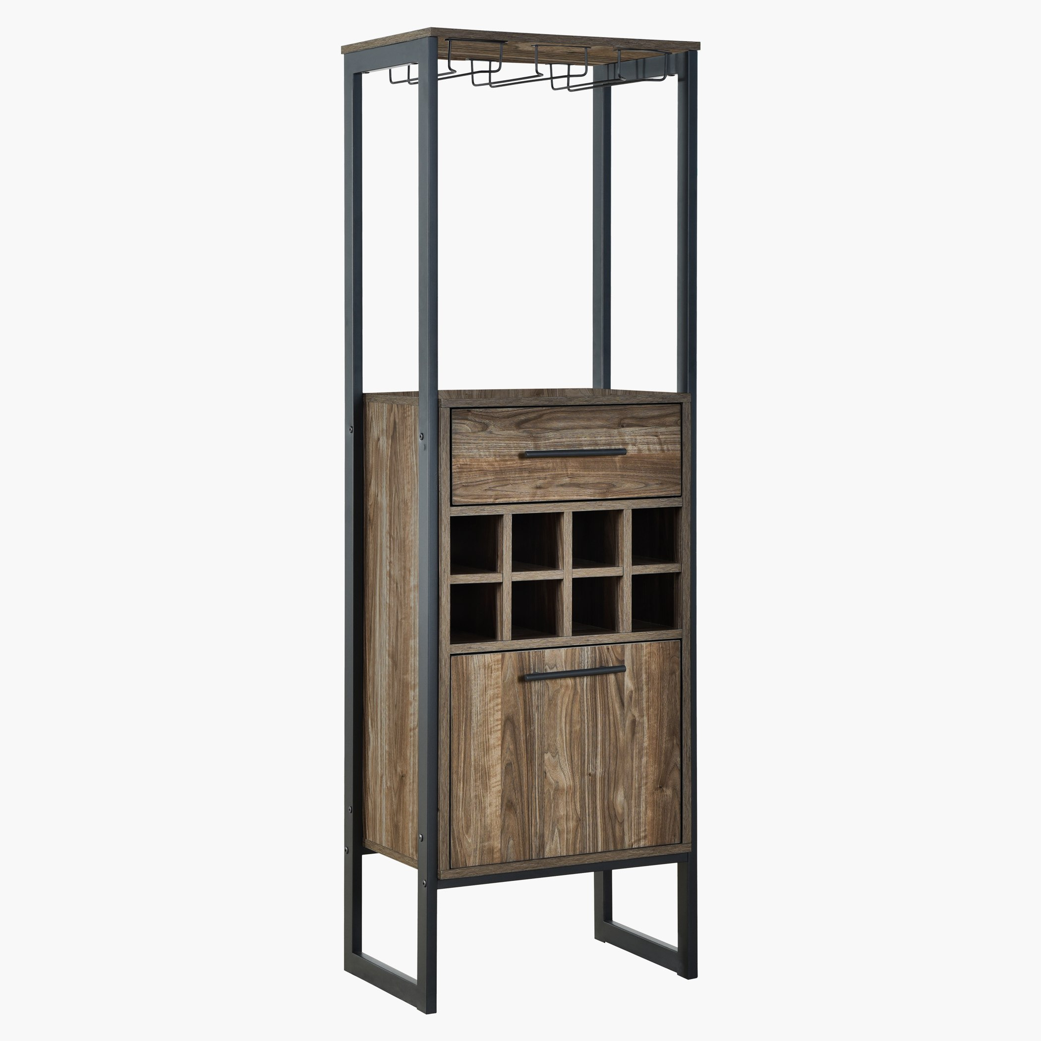 Bayside furnishings tall on sale wine bar cabinet