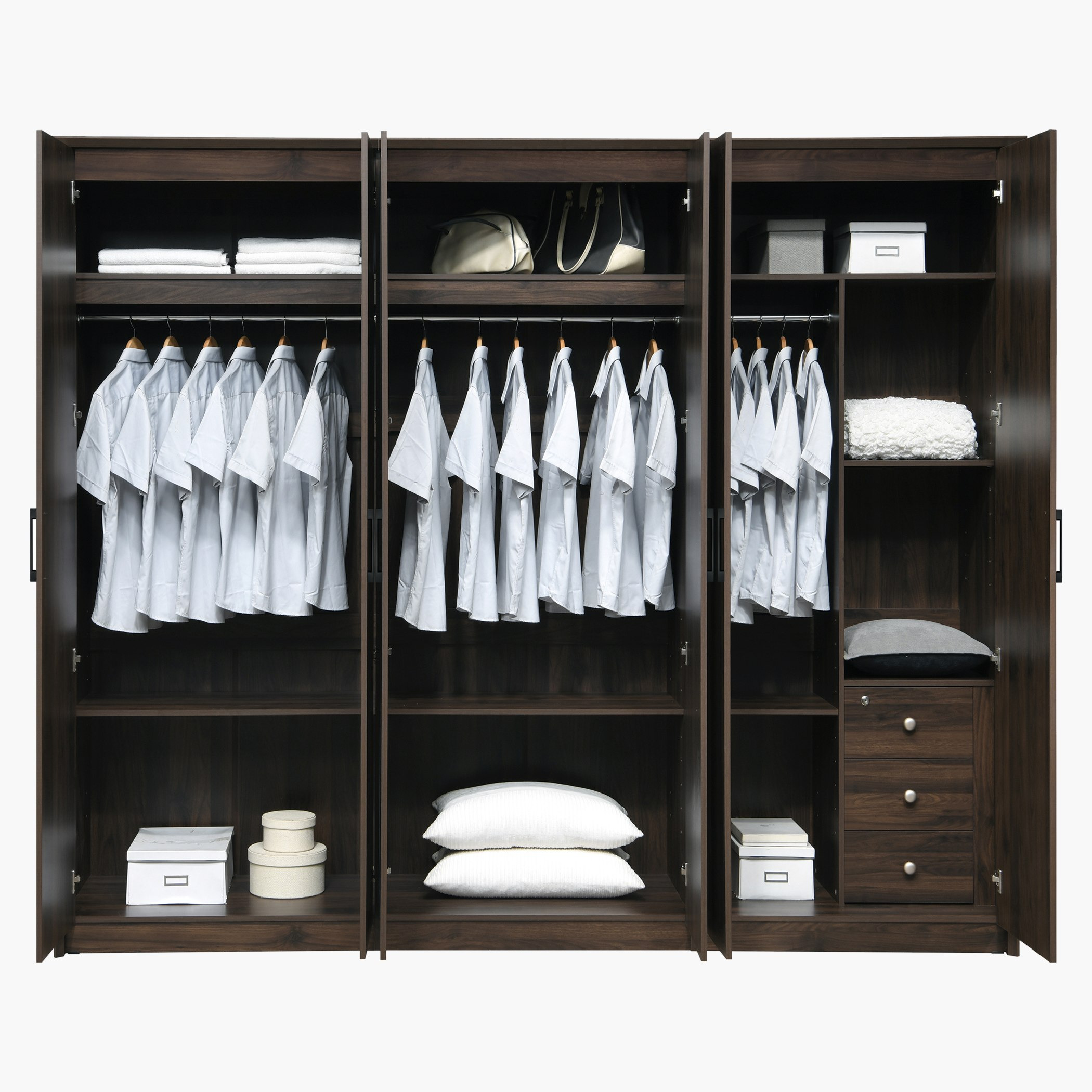 خزانة ملابس 6 أبواب مع 2 مرآة - ميرو من موڤو -hbxfurniture-wardrobes-image-3