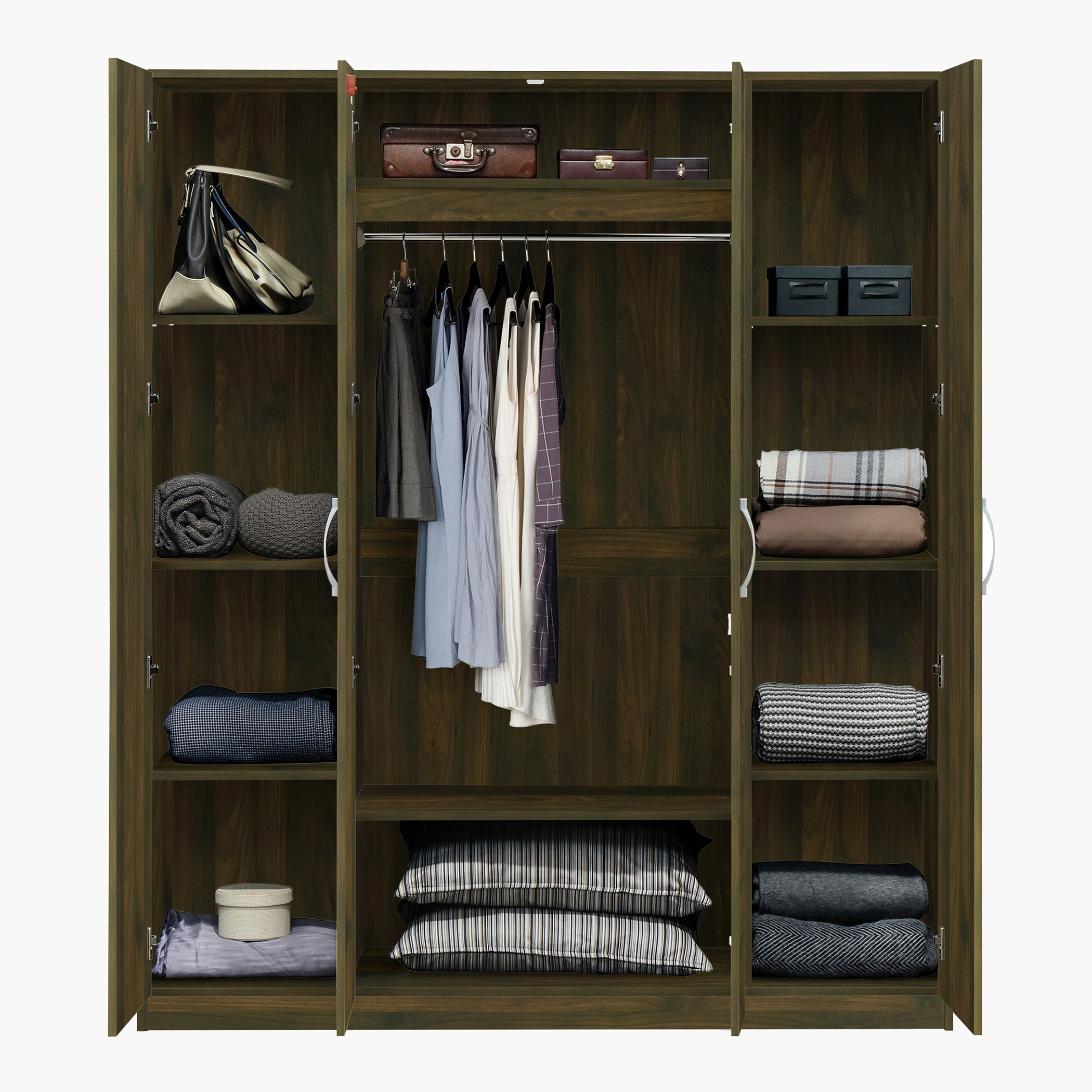 خزانة ملابس 4 أبواب - كولتورب من موڤو -hbxfurniture-wardrobes-image-3