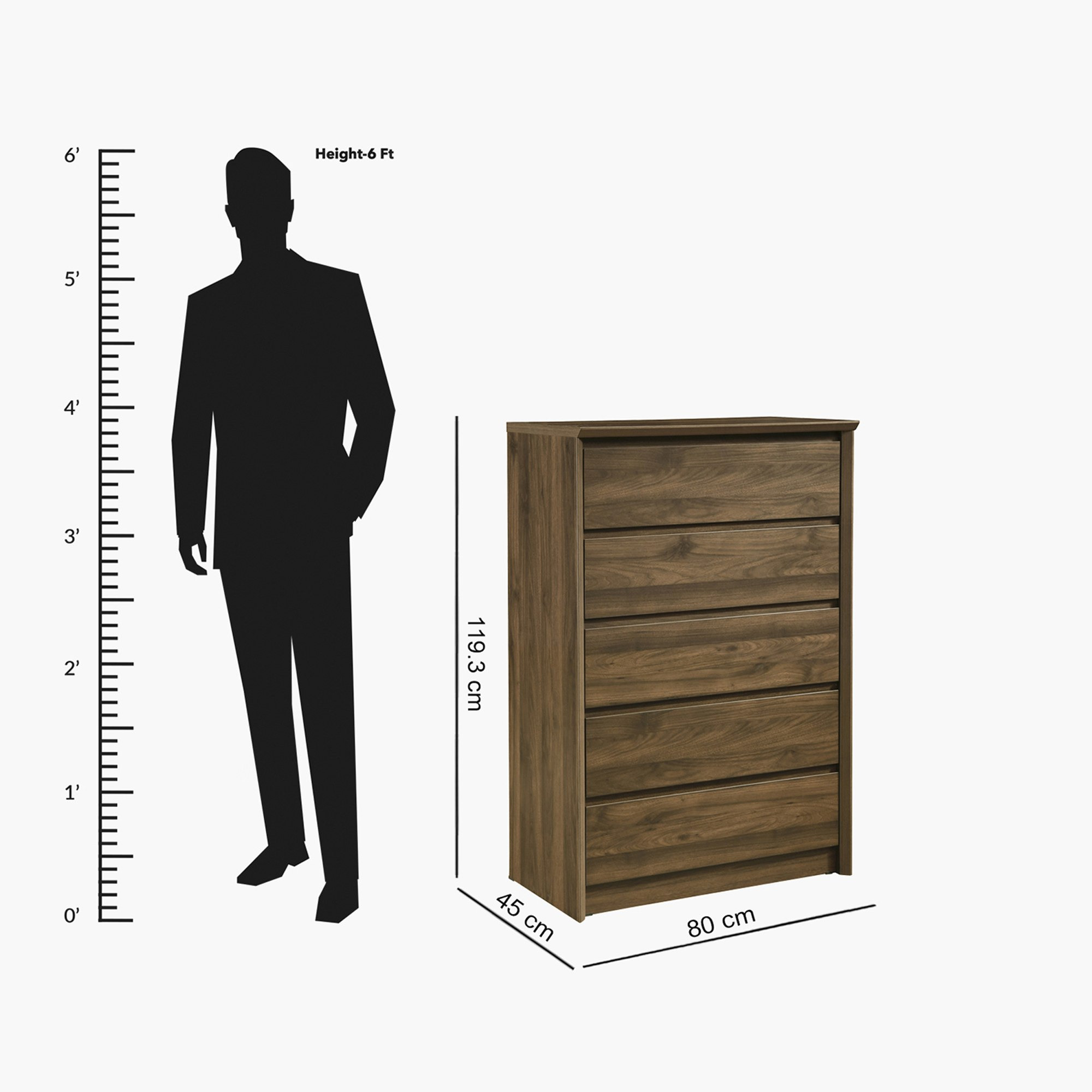 وحدة 5 أدراج - ميرو من موڤو-hbxfurniture-dressersandchests-chestofdrawers-image-6