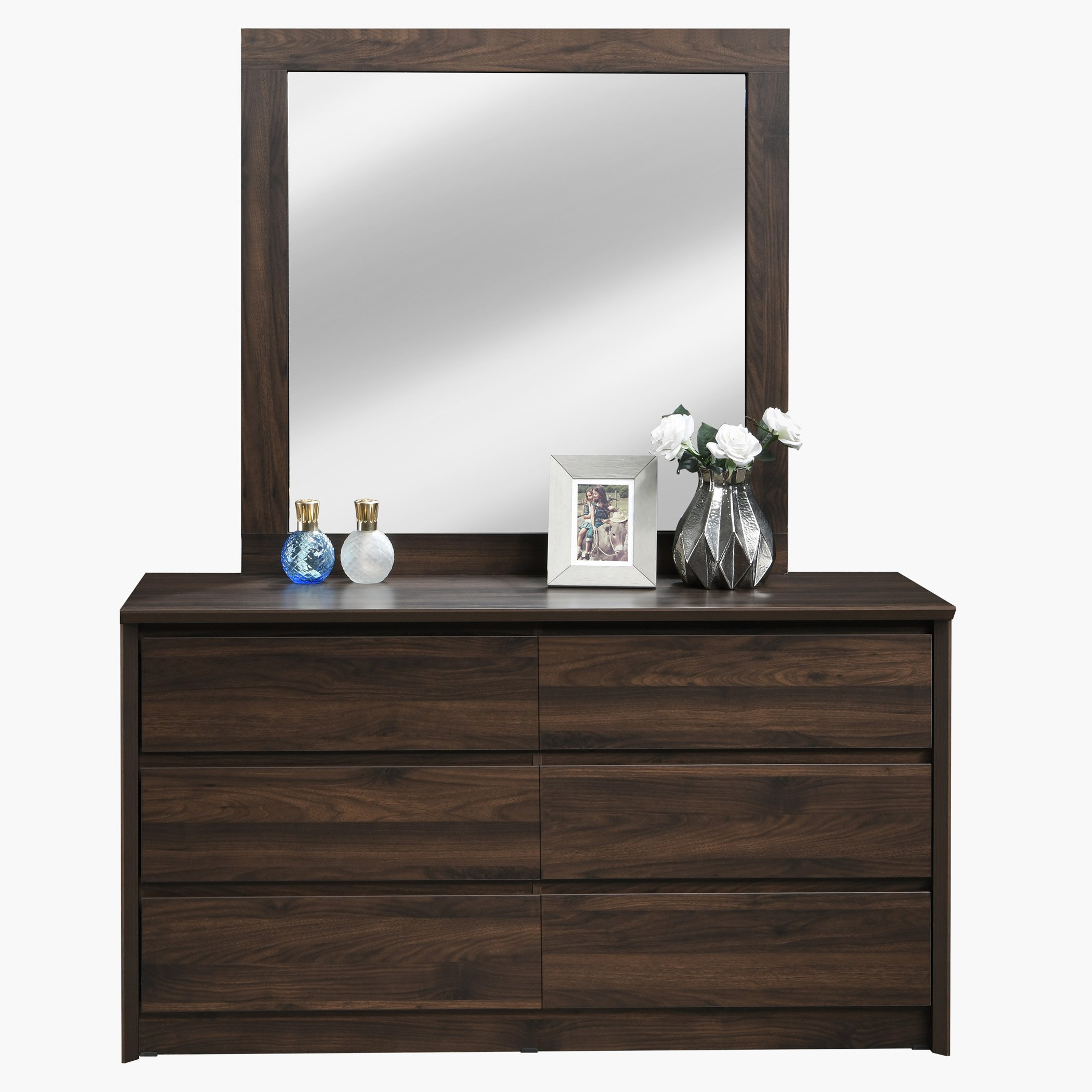 طاولة تزيين كبيرة 6 أدراج دون مرآة - ميرو من موڤو -hbxfurniture-bedroom-dressersandmirrors-image-4