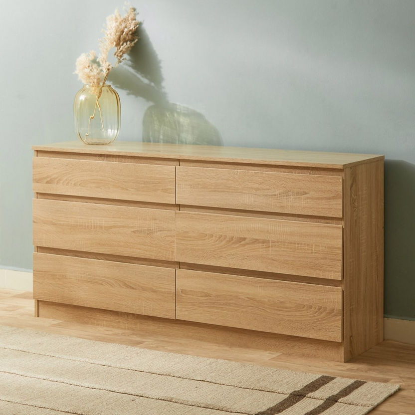 Kulltorp 6-Drawer Double Dresser without Mirror-Dressers and Mirrors-image-0