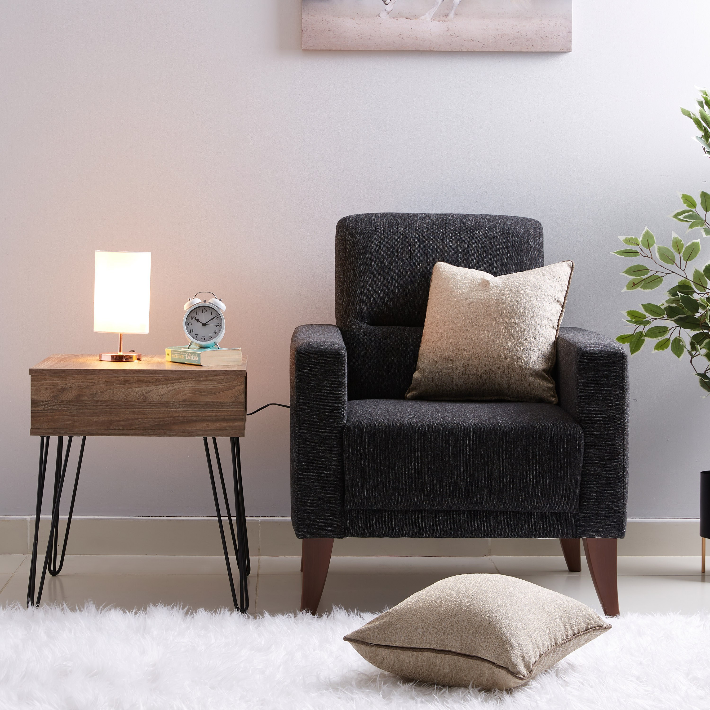 مصباح طاولة قماش من غلين - 26 سم-hbxlivingroom-lighting-tablelamps-image-4