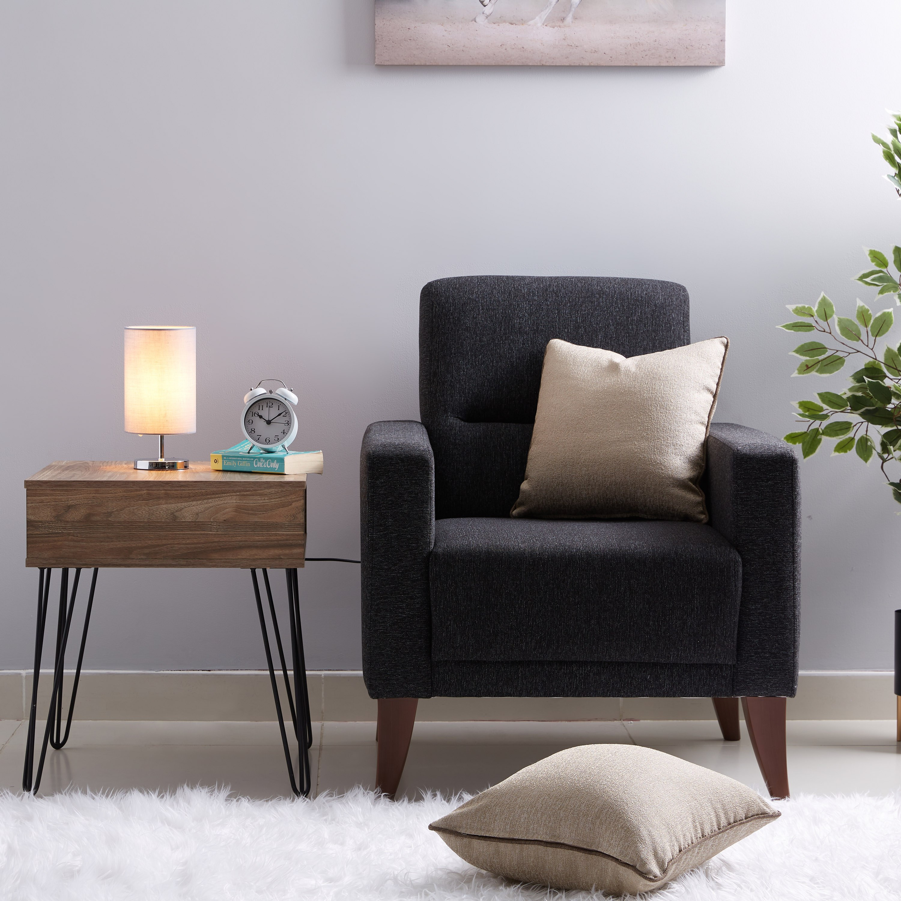 مصباح طاولة قماش من غلين - 26 سم-hbxlivingroom-lighting-tablelamps-image-4