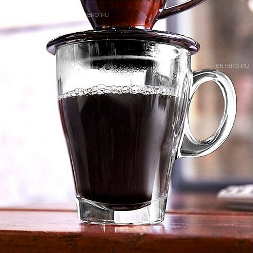 Ocean Americano Glass Mug - Set of 6-Coffee and Tea Sets-image-0
