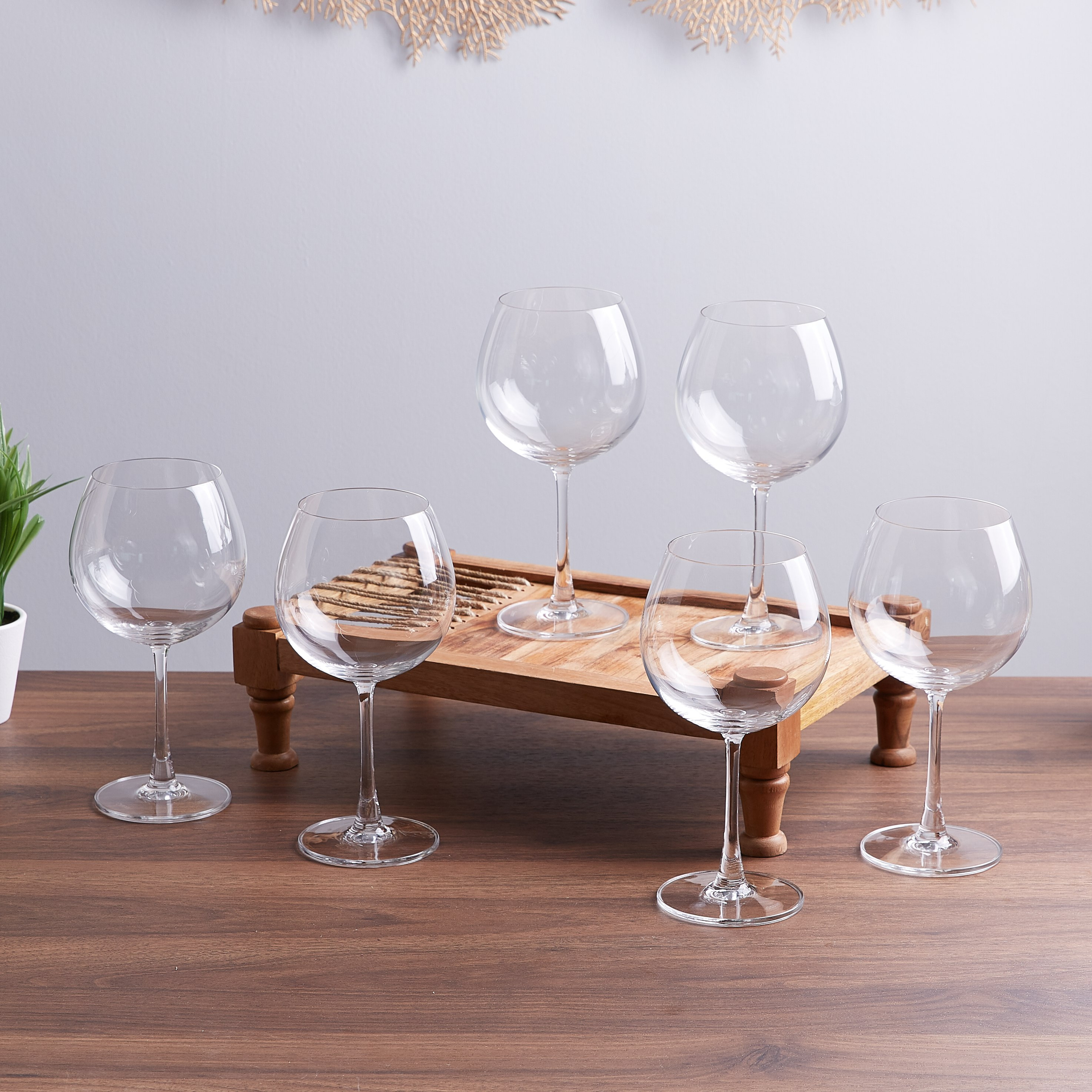 Ocean Madison Burgundy 6-Piece Glass Set - 650 ml-hbxhomeware-hbxkitchen-image-1