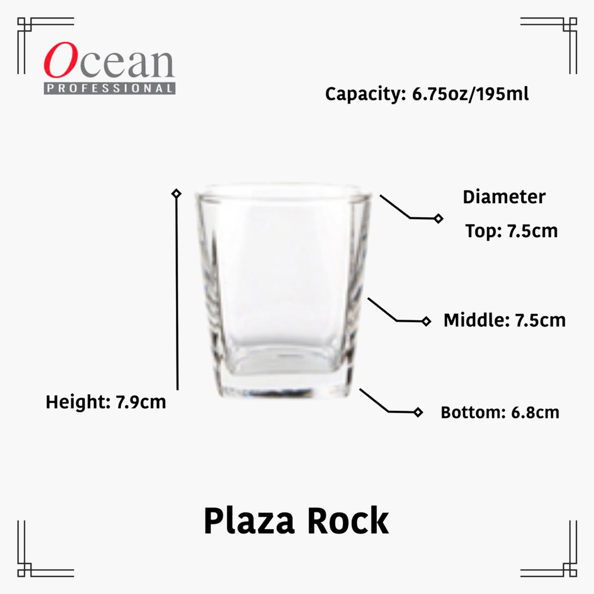 Ocean 6-Piece Plaza Rock Glass Set - 195 ml-hbxhomeware-hbxkitchen-image-3