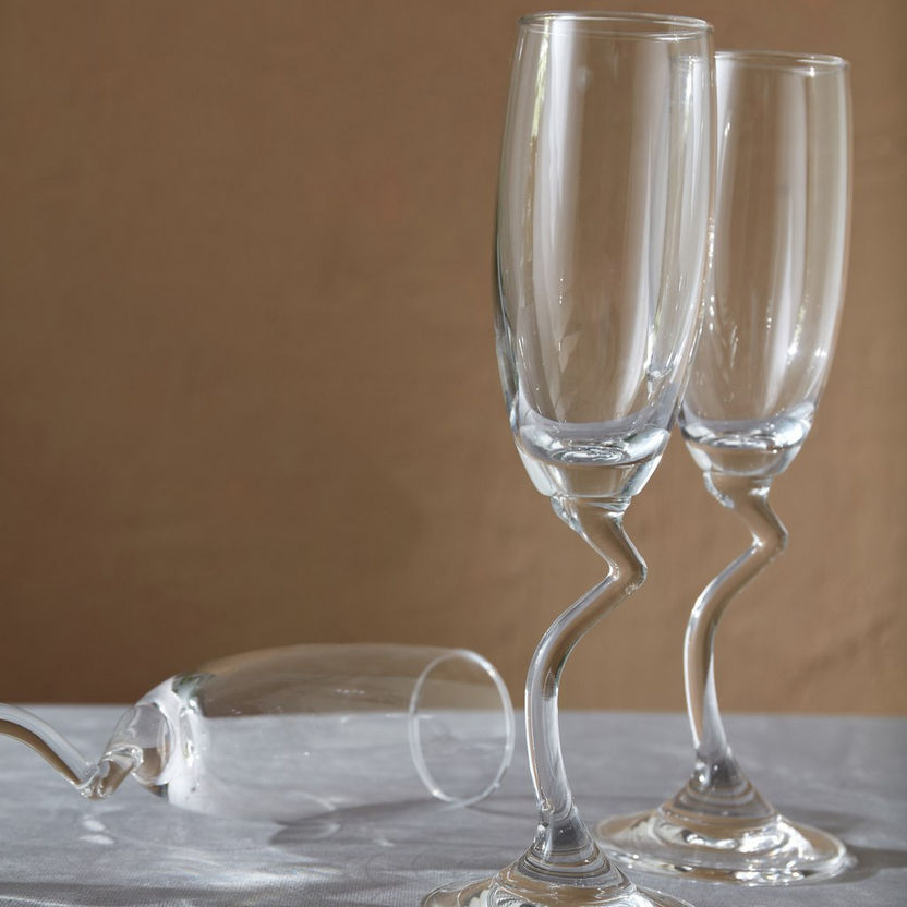 Ocean 6-Piece Salsa Flute Champagne Glass Set - 165 ml-Glassware-image-2