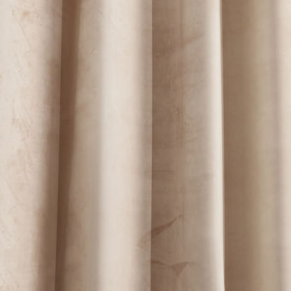 Dove 2-Piece Velvet Curtain Set - 135x300 cms
