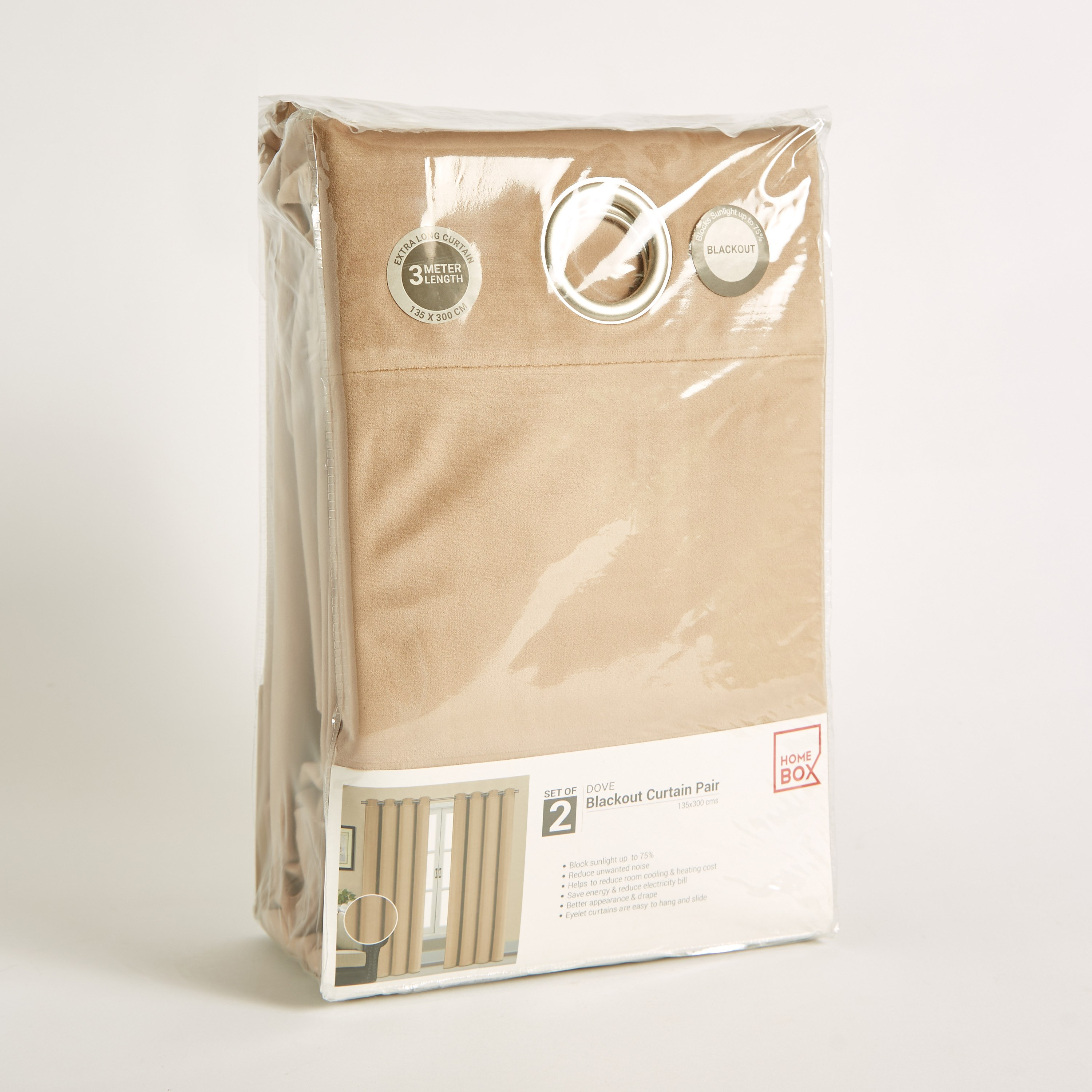 Dove 2-Piece Velvet Curtain Set - 135x300 cm-PROMO_QA_HB_B1G1_WWS_271025-image-5