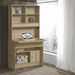 Gleam Study Desk with 1-Door and 1-Drawer Hutch-Desks-thumbnail-1
