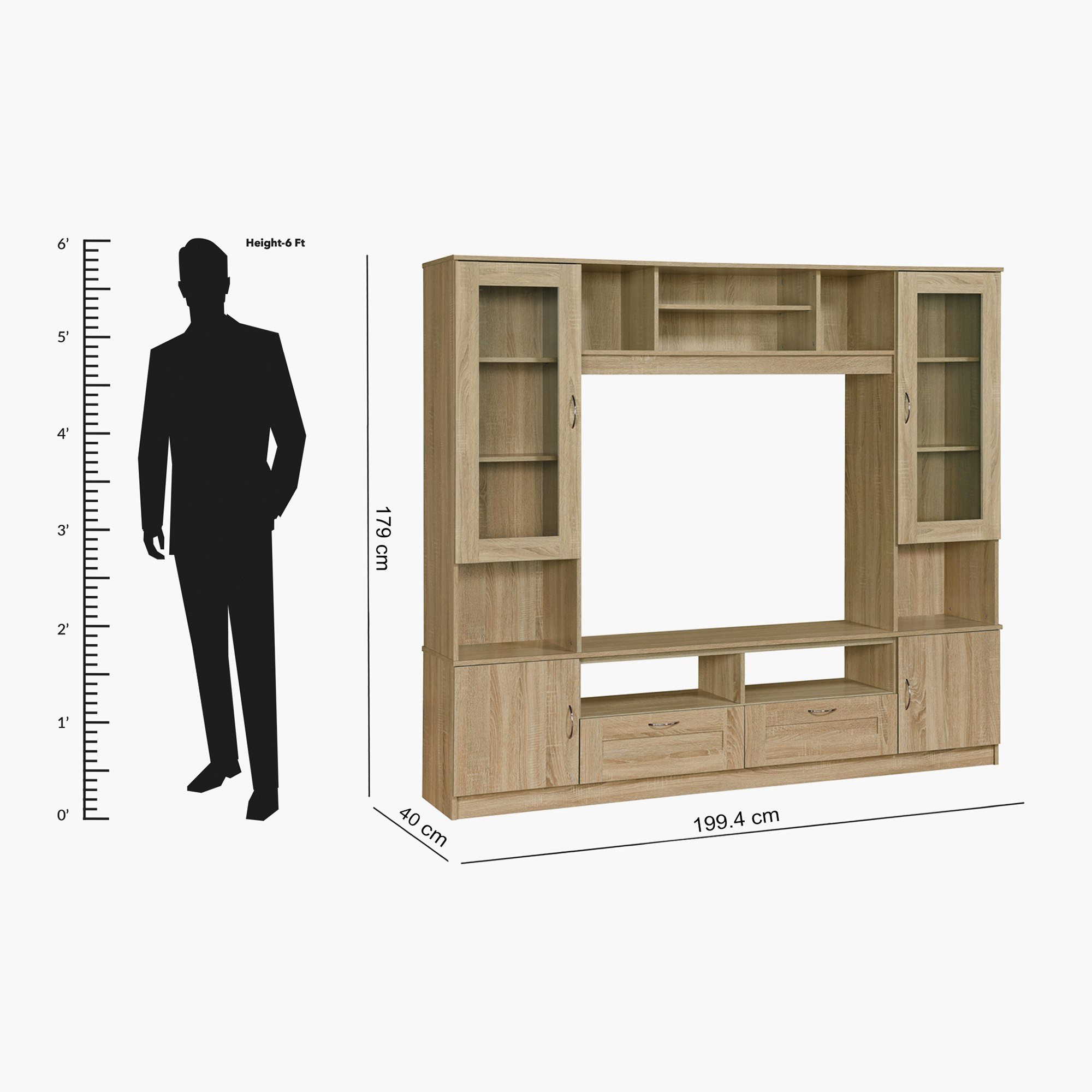 وحدة حائط للتلفاز حتى 45 بوصة من مازوري-hbxlivingroom-mediaunitsandstorage-wallunits-image-6