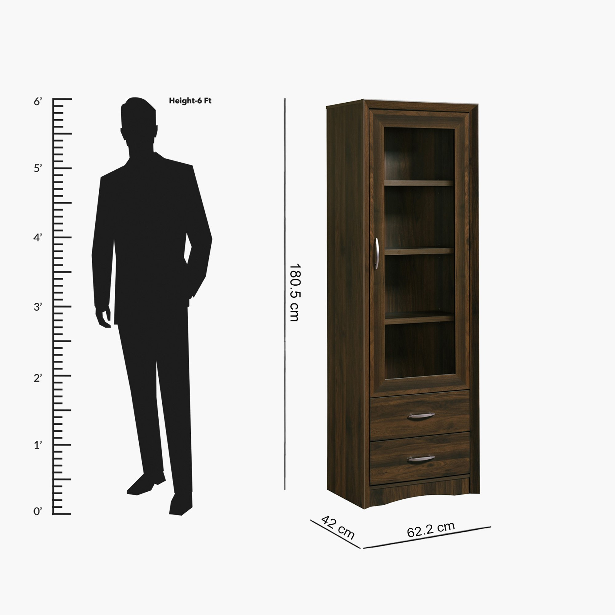 وحدة تخزين باب واحد و2 درج من ستارك-hbxfurniture-office-bookcases-image-6