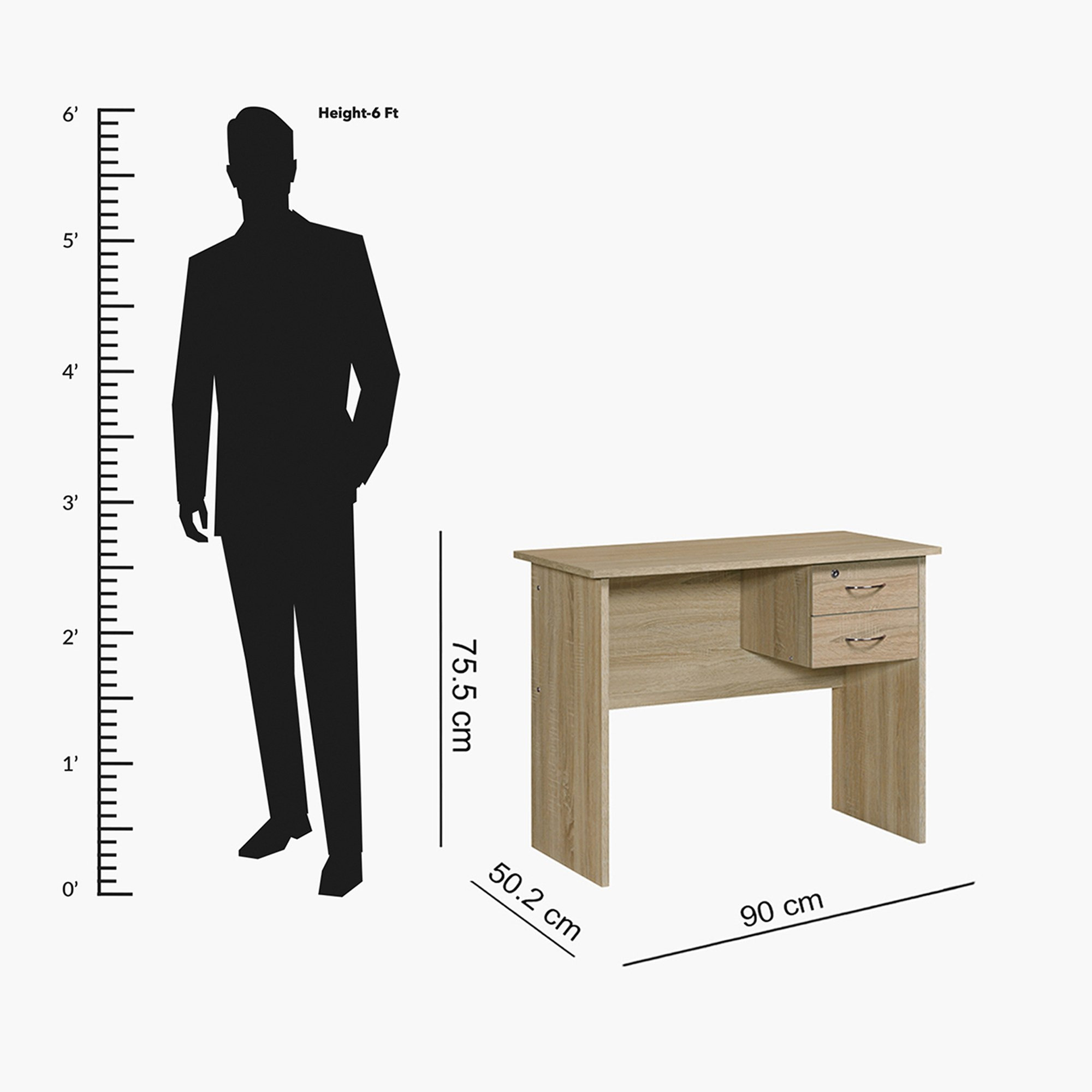 Simply Study Desk with 2-Drawers-hbxfurniture-office-desks-image-6