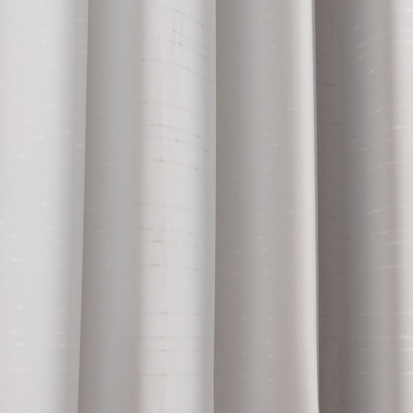 Linear Sheer Curtain Pair - 140x300 cm-Curtains-image-2