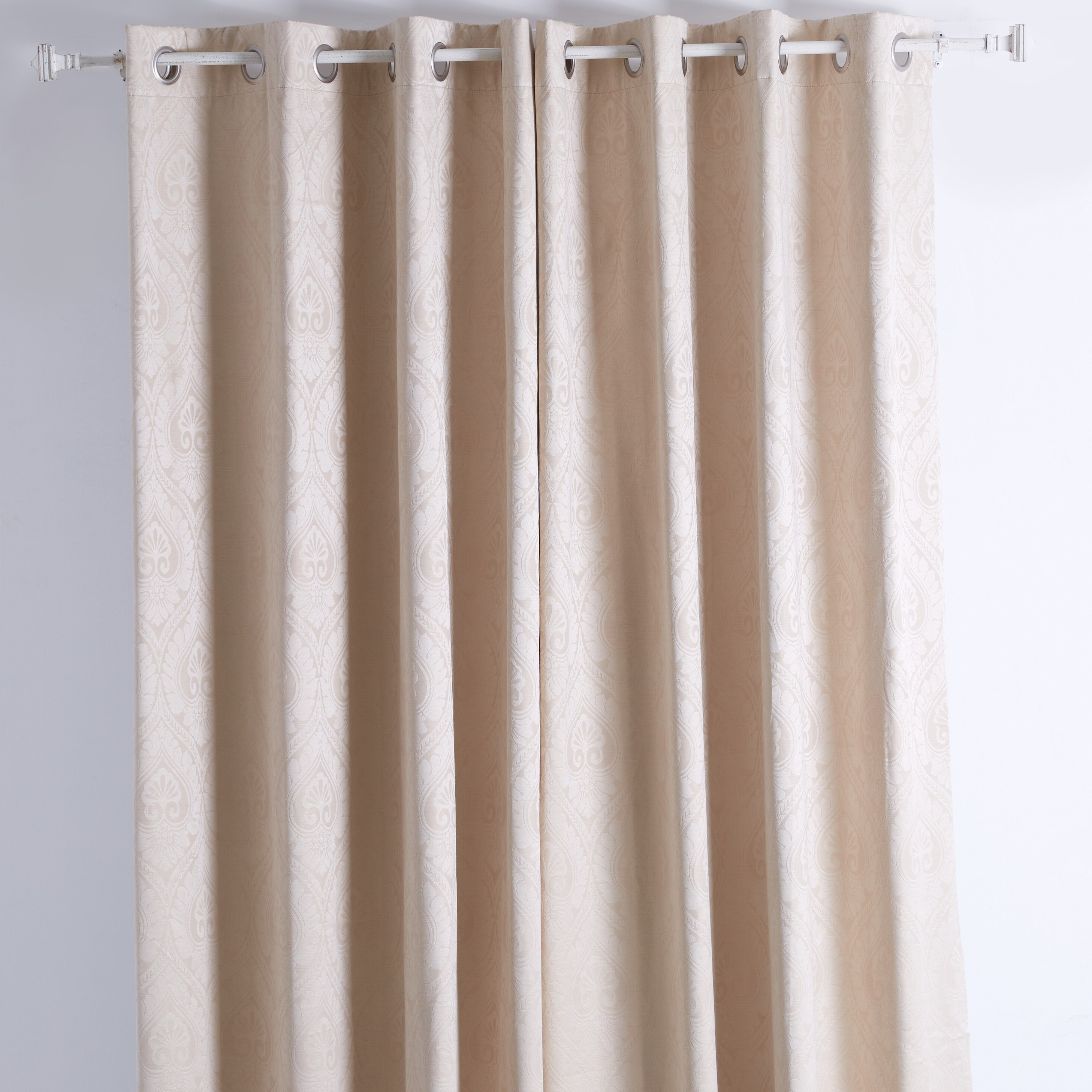 Monique Jacquard Blackout Curtain Pair - 140x240 cm-hbxbedroom-windowcoverings-curtains-image-1