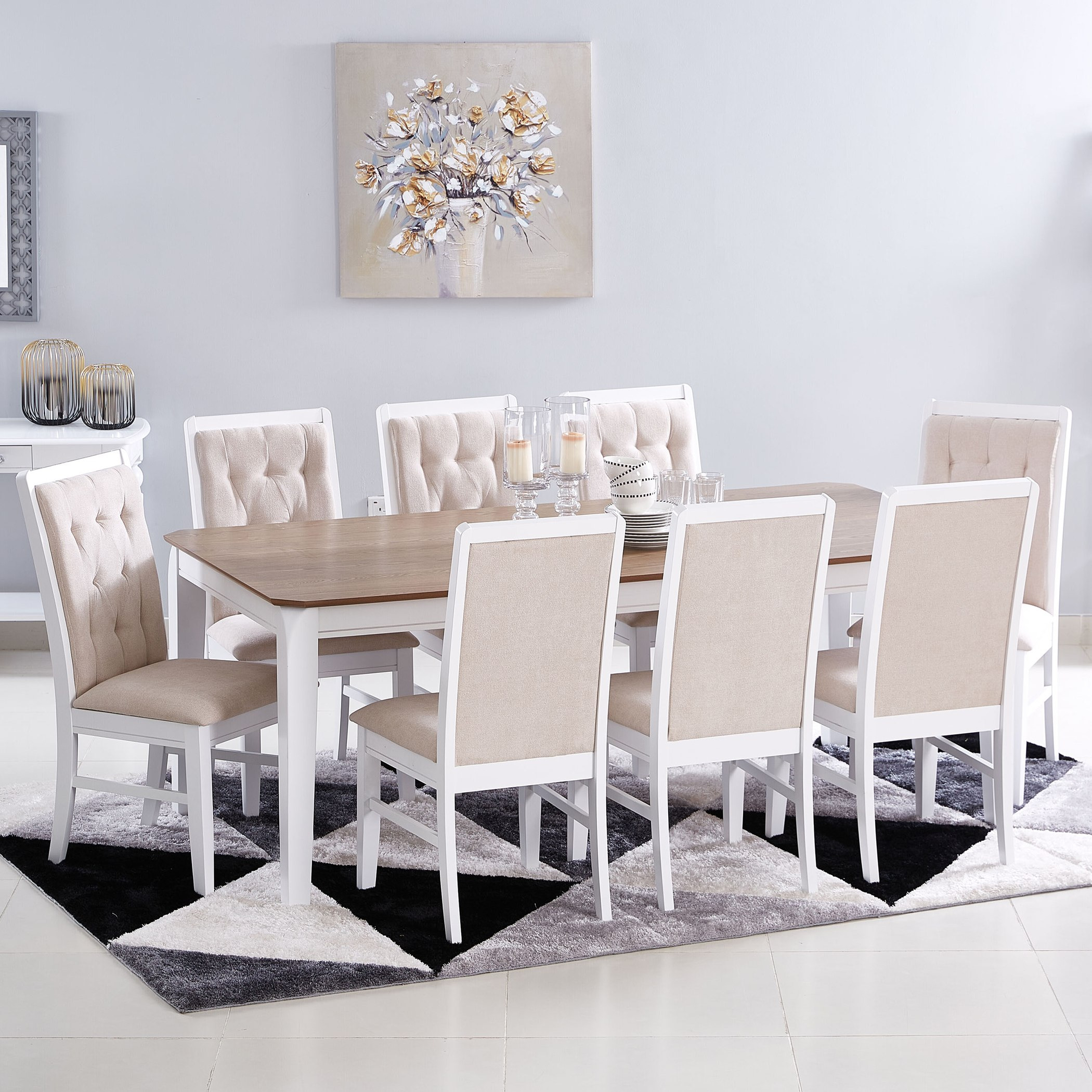 طقم سفرة 8 مقاعد من ساينتشر-hbxfurniture-diningtablesandsets-diningsets-eightseater-image-1