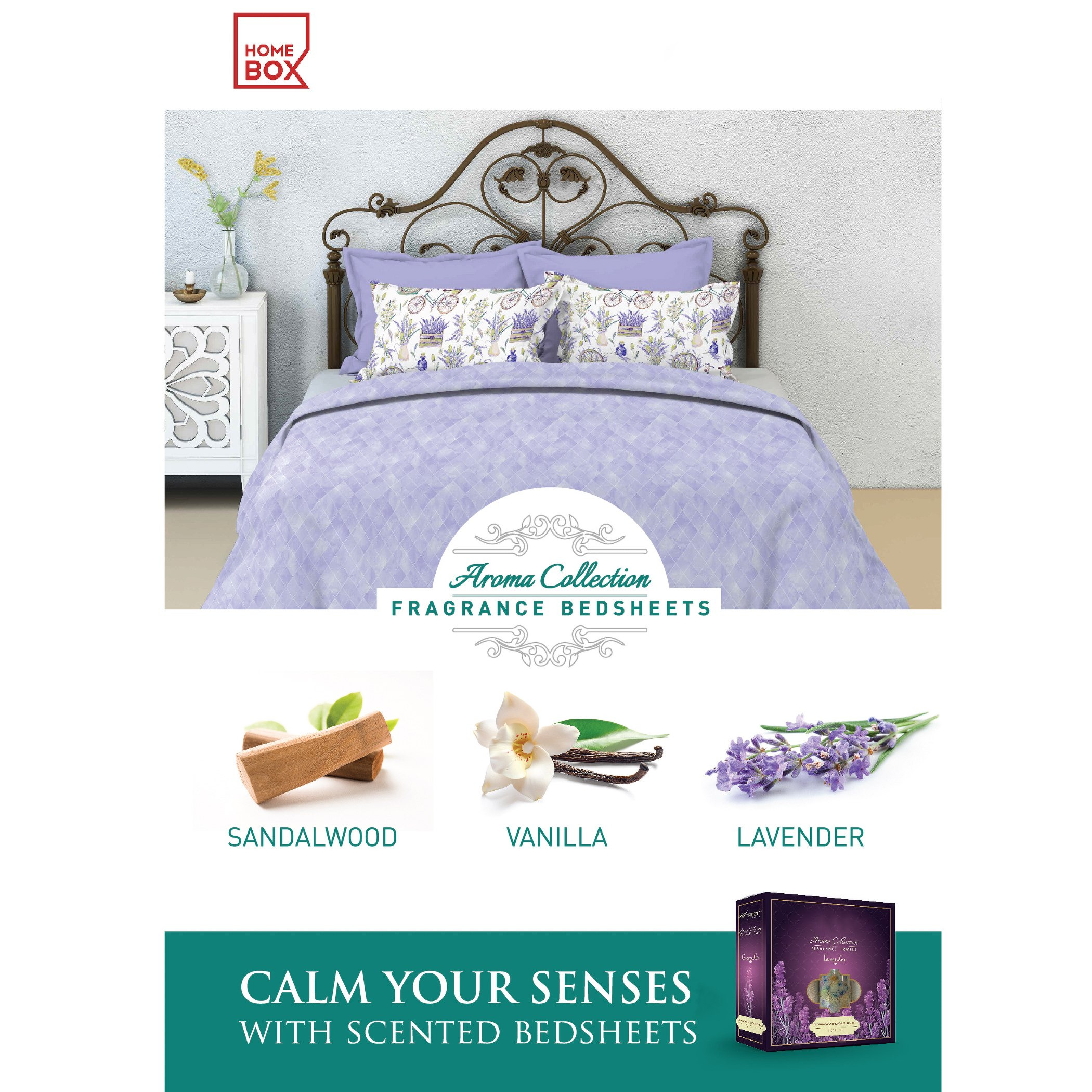 طقم شرشف مسطّح كينج 3 قطع برائحة الفانيليا - 274x274 سم-hbxhomeware-hbxbedroom-image-3
