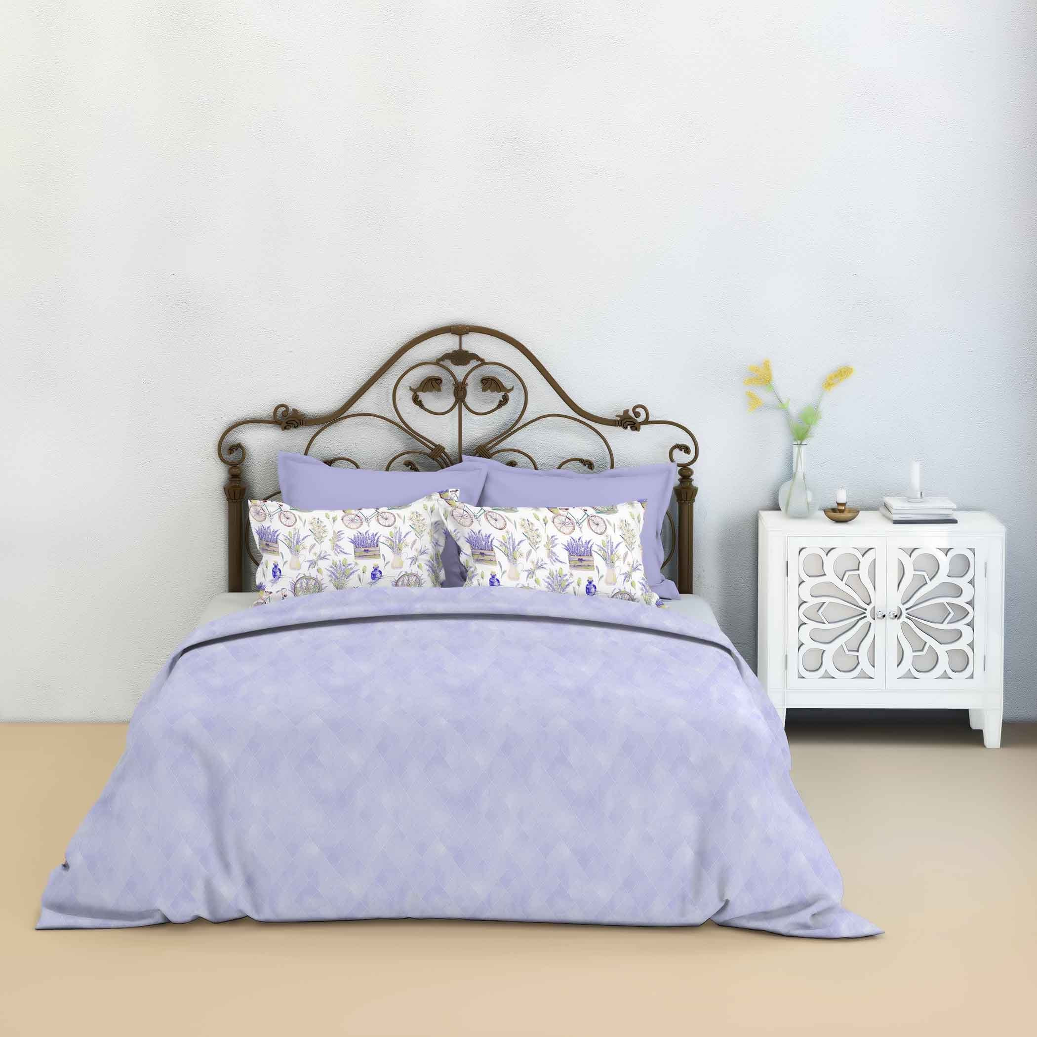 طقم شرشف مسطّح كينج 3 قطع برائحة اللافندر - 274x274 سم-hbxhomeware-hbxbedroom-image-1