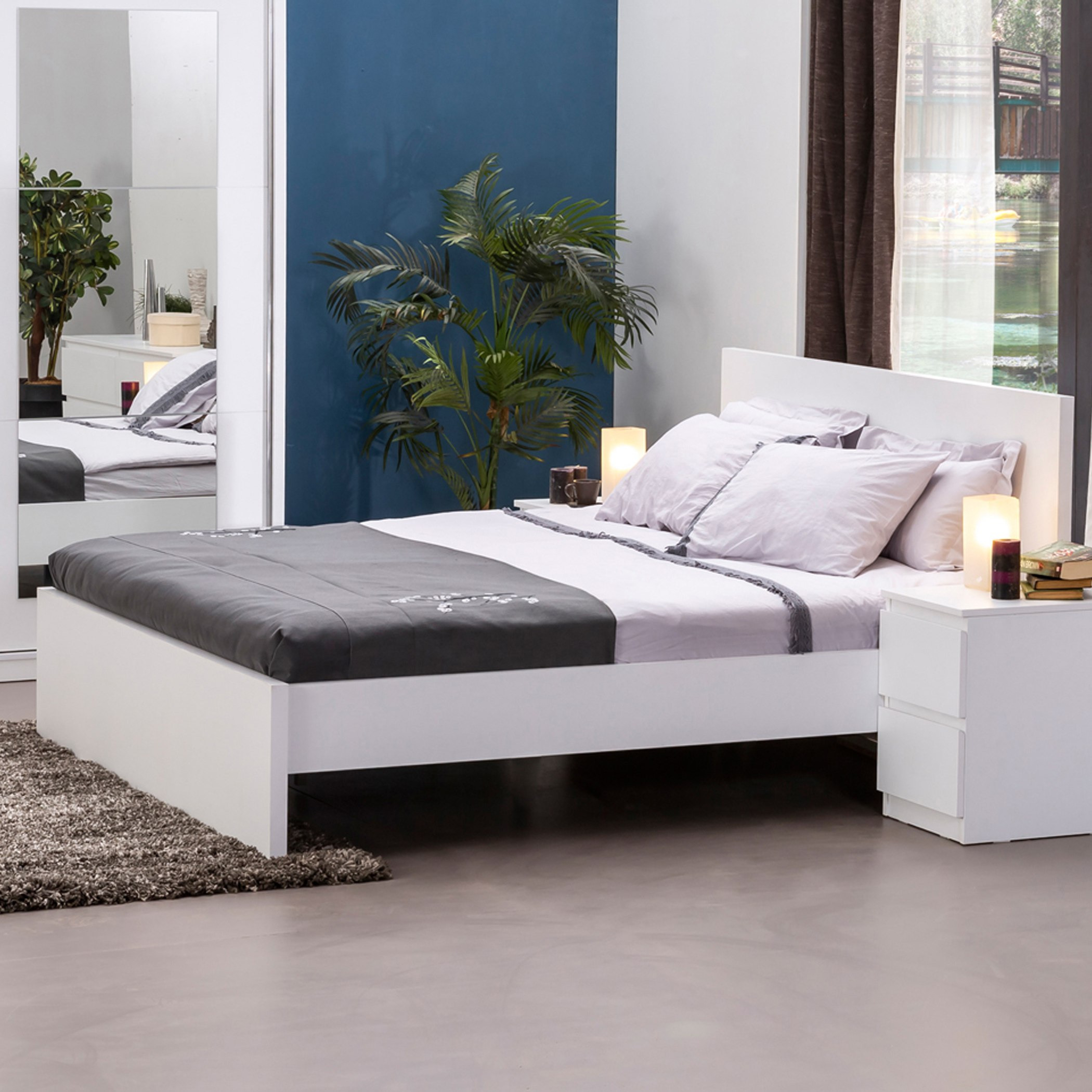 Halmstad King Sized Bed - 180x200 cm-hbxfurniture-bedsandbedsets-beds-king-image-1