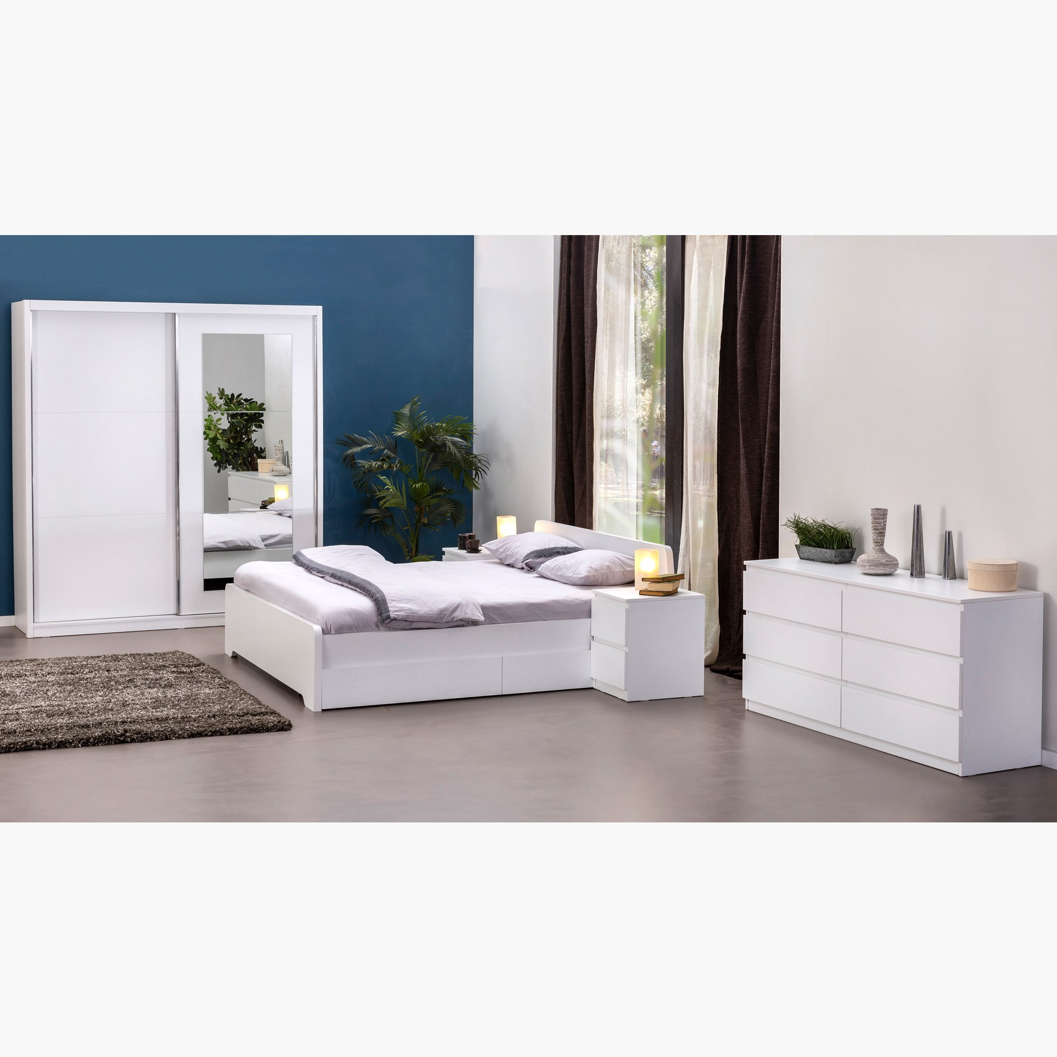 خزانة ملابس بباب انزلاقي مع مرآة من هالمستاد-hbxfurniture-wardrobes-image-7