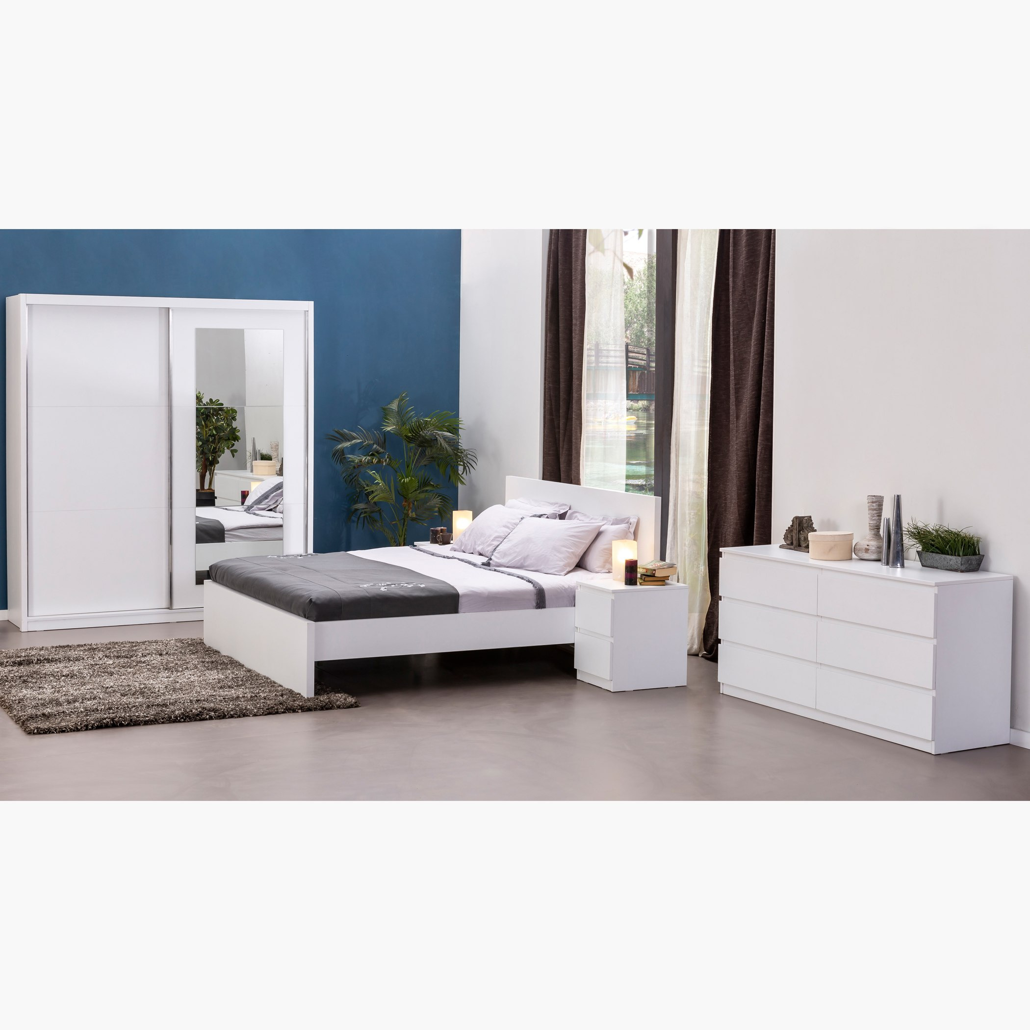 خزانة ملابس بباب انزلاقي مع مرآة من هالمستاد-hbxfurniture-wardrobes-image-8