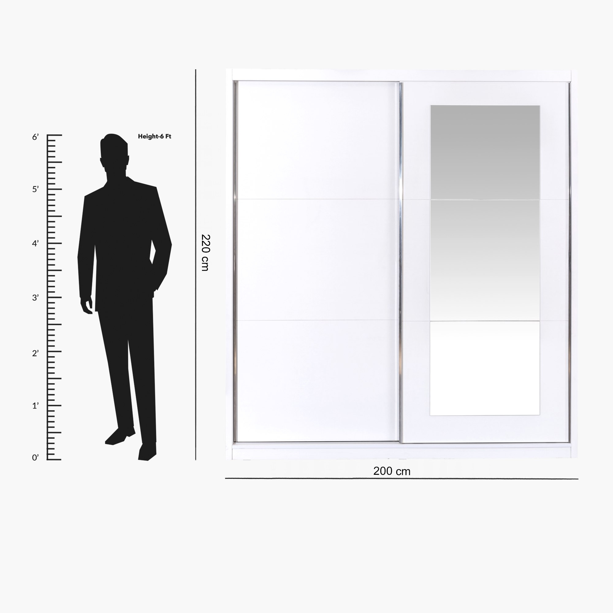 خزانة ملابس بباب انزلاقي مع مرآة من هالمستاد-hbxfurniture-wardrobes-image-9