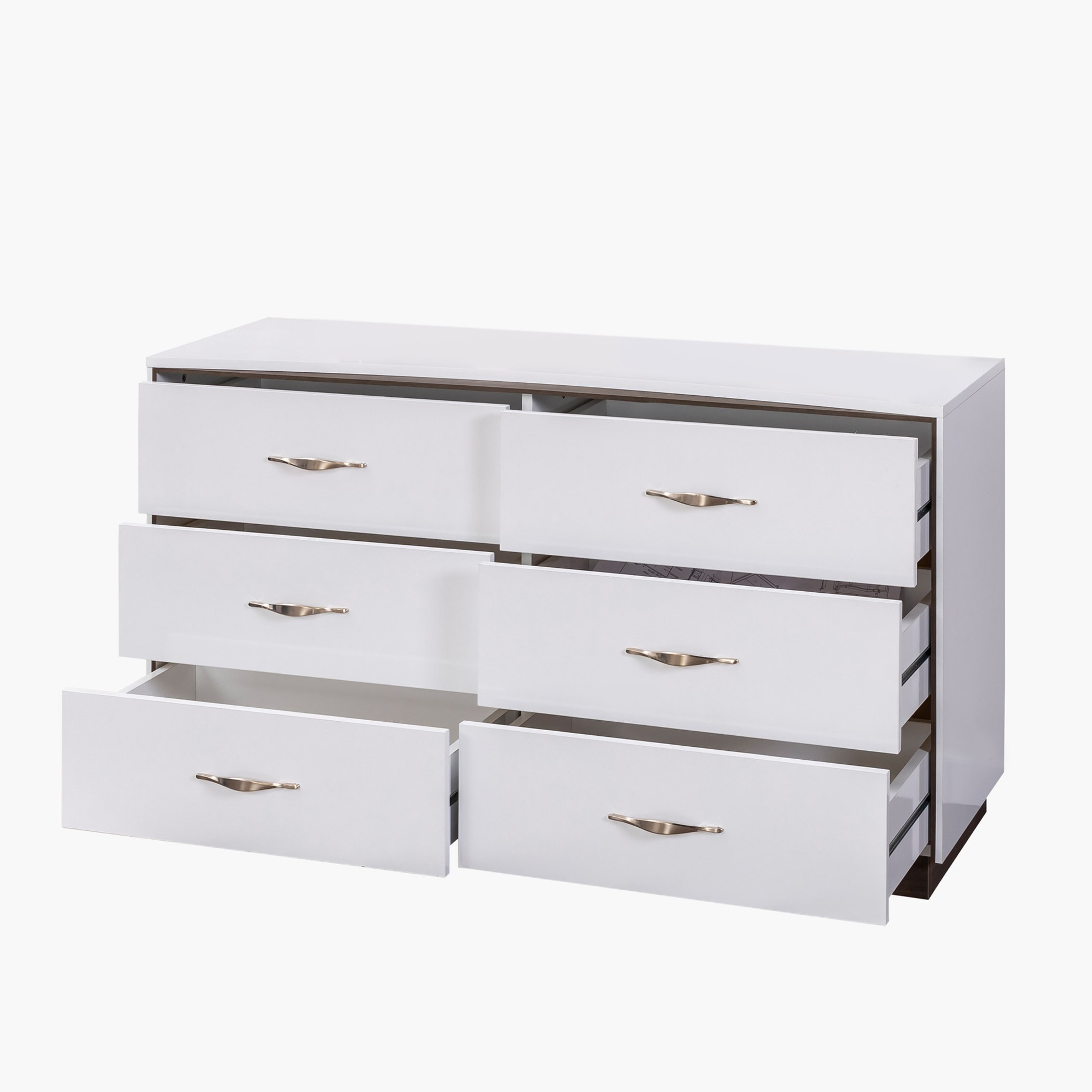 طاولة تزيين ماستر بدون مرآة  وبـ6 أدراج من أوشن-hbxfurniture-bedroom-dressersandmirrors-image-3