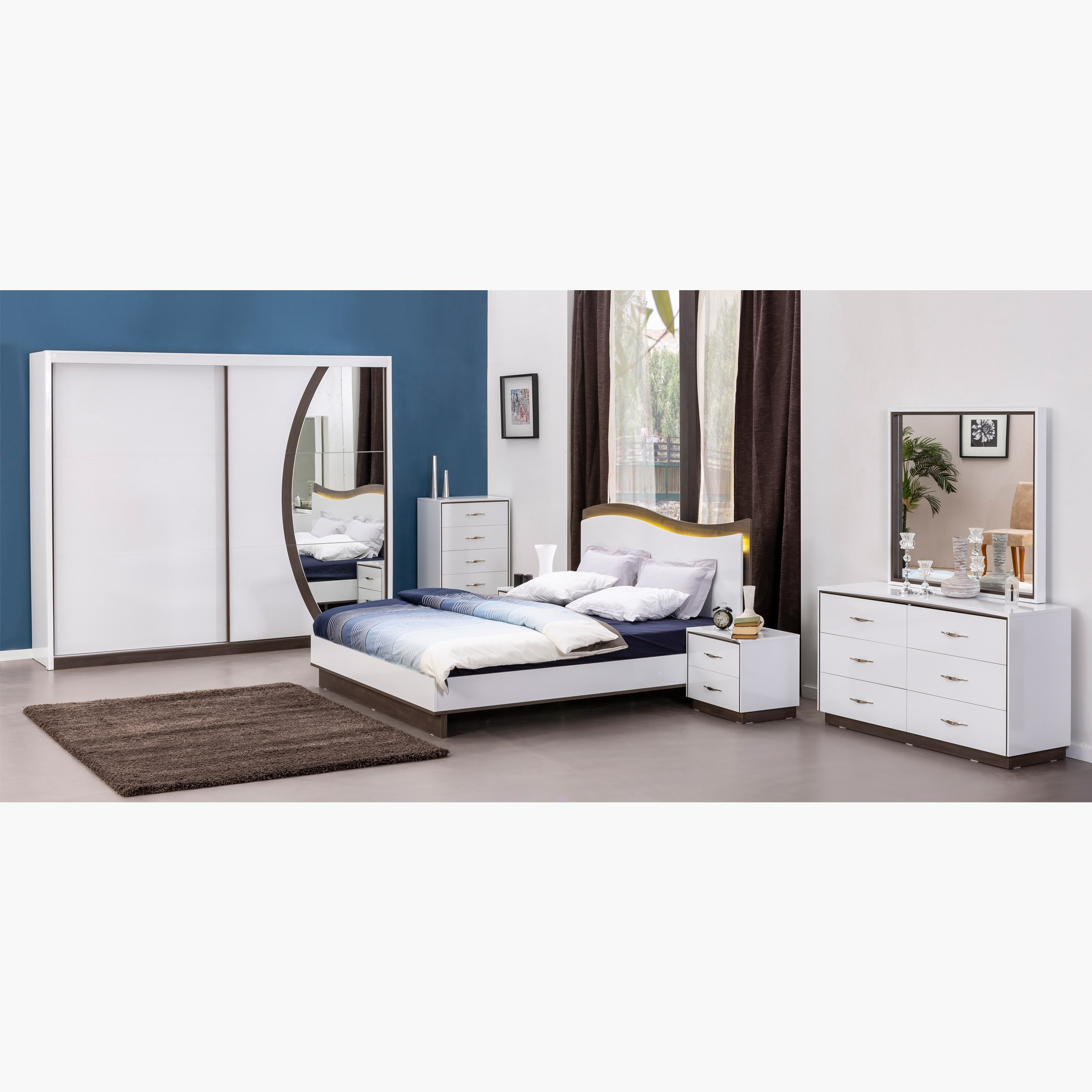 خزانة ملابس بباب انزلاقي مع مرآة من أوشن-hbxfurniture-wardrobes-image-10