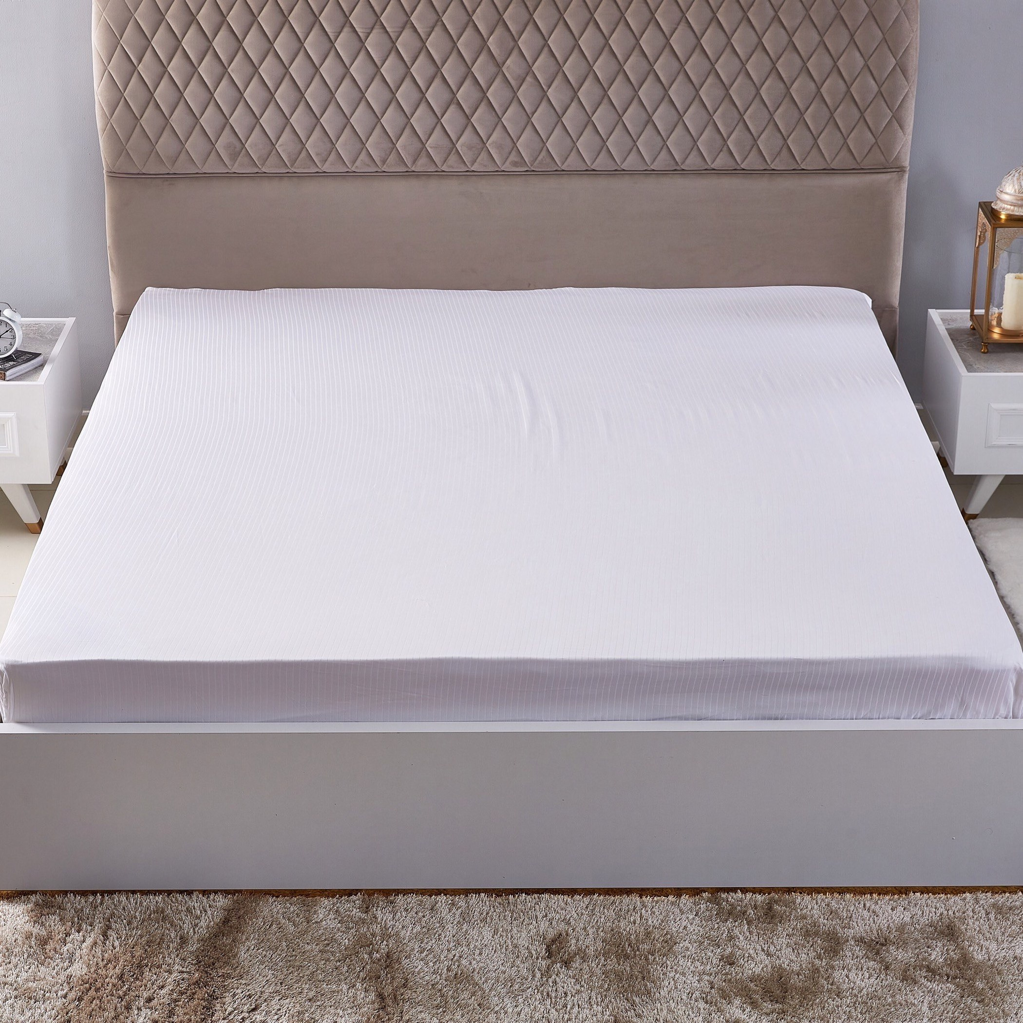 شرشف مطاطي كينج قطني بتقنية سمارت سيل زنك - 180x200 سم-hbxhomeware-hbxbedroom-image-1