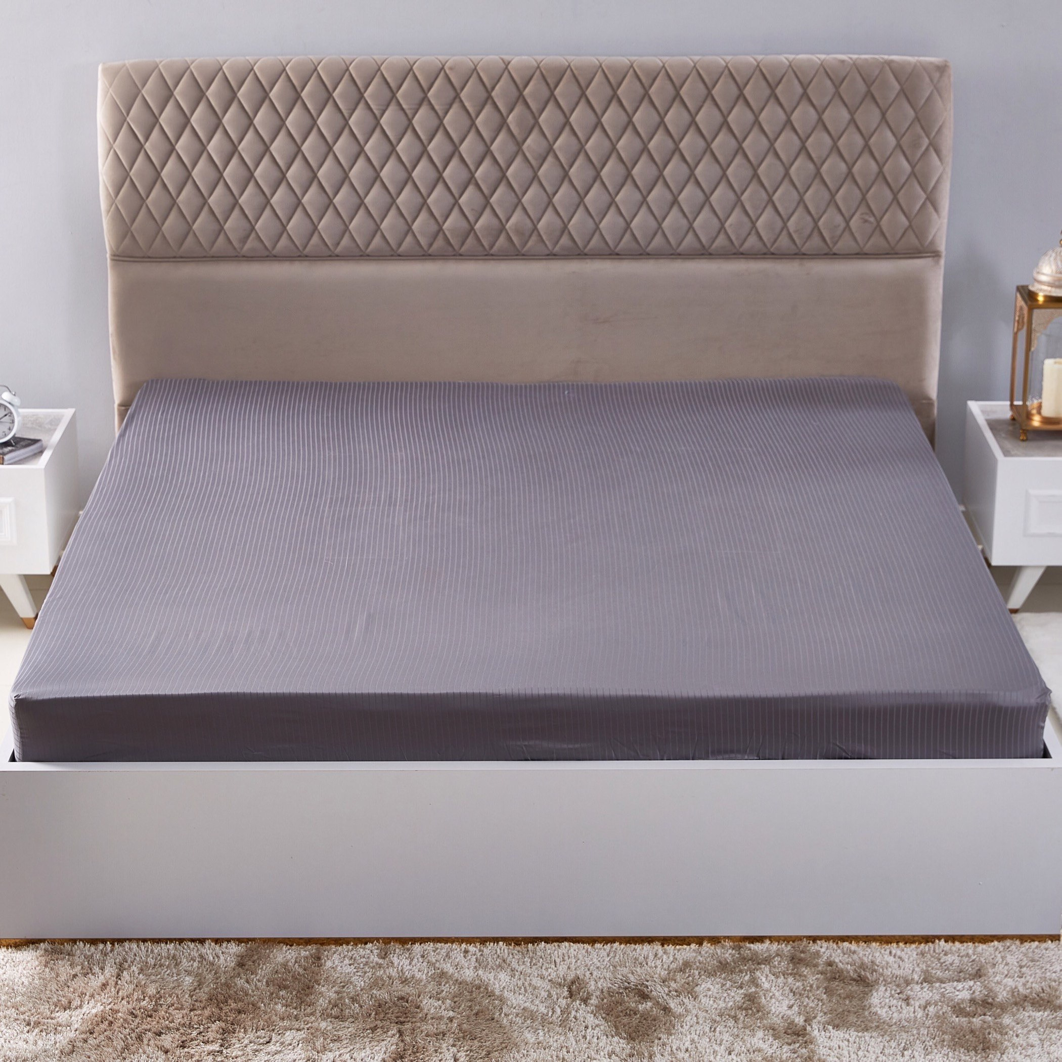 شرشف مطاطي كينج قطني بتقنية سمارت سيل زنك - 180x200 سم-hbxhomeware-hbxbedroom-image-2