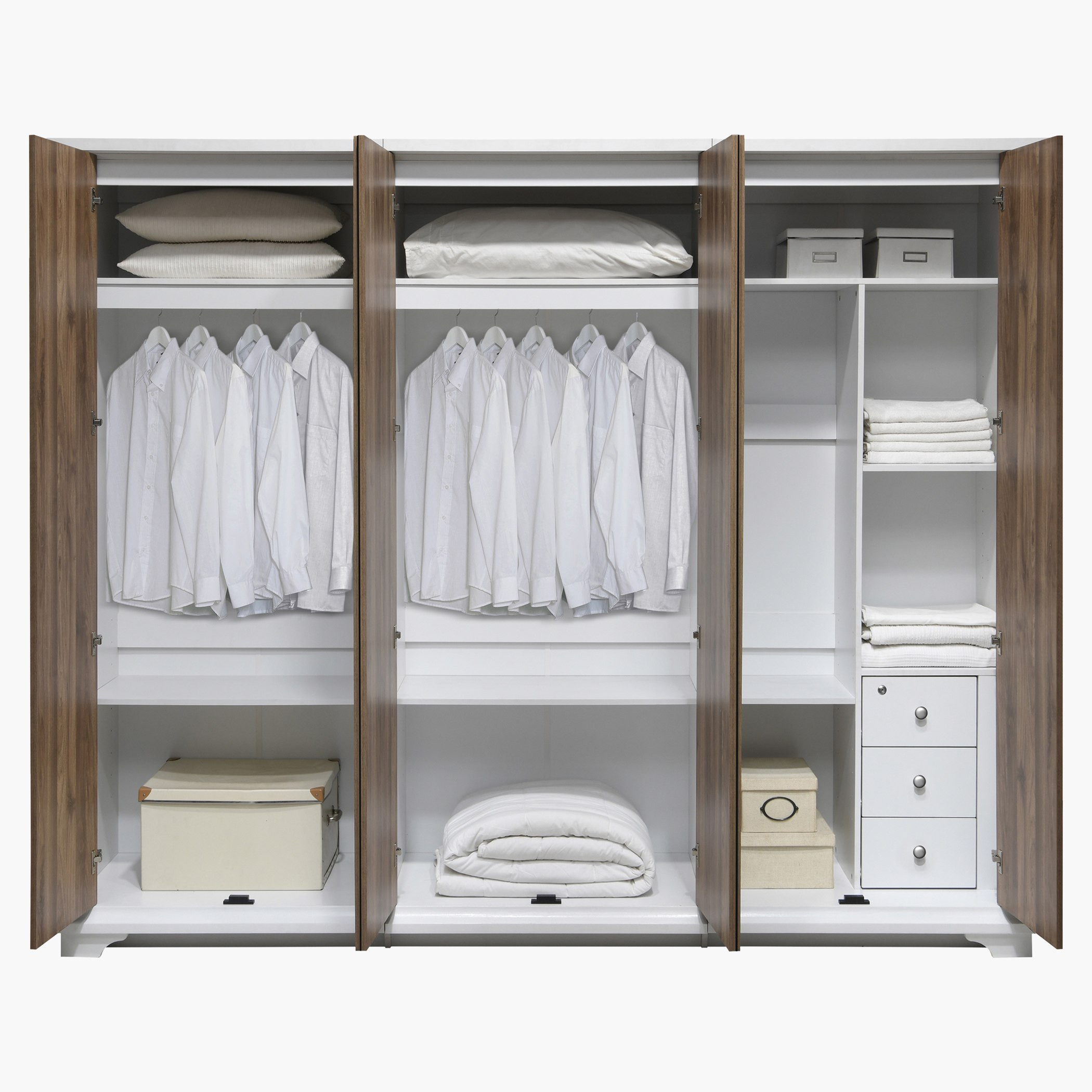 خزانة ملابس بـ 6 أبواب ومرآتان من سجنتشر-hbxfurniture-wardrobes-image-5