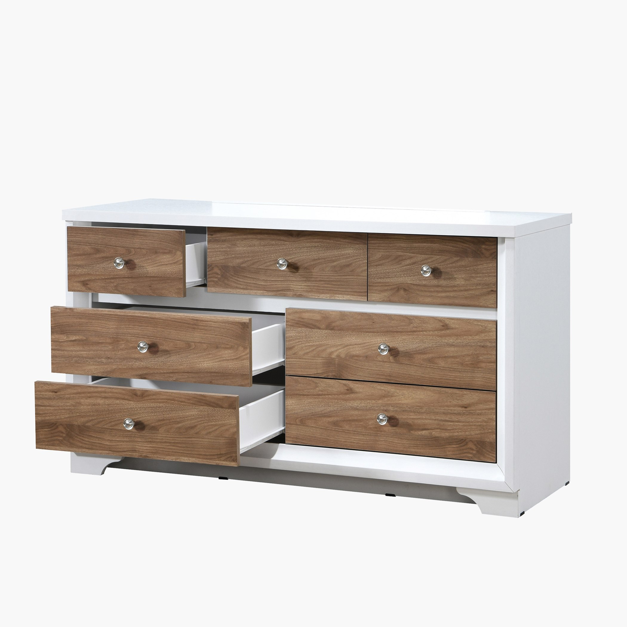طاولة تزيين كبيرة 7 أدراج دون مرآة من سيجناتشر-hbxfurniture-bedroom-dressersandmirrors-image-4