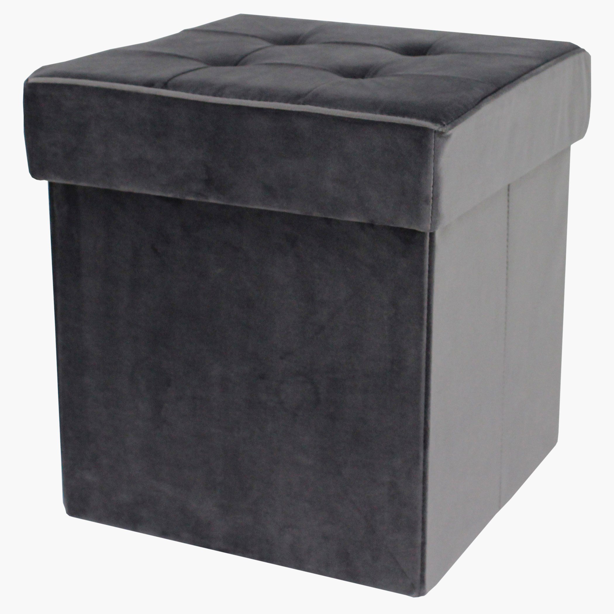 Cube Folding Ottoman with Storage-hbxlivingroom-sofasandarmchairs-ottomansandfootstools-image-1