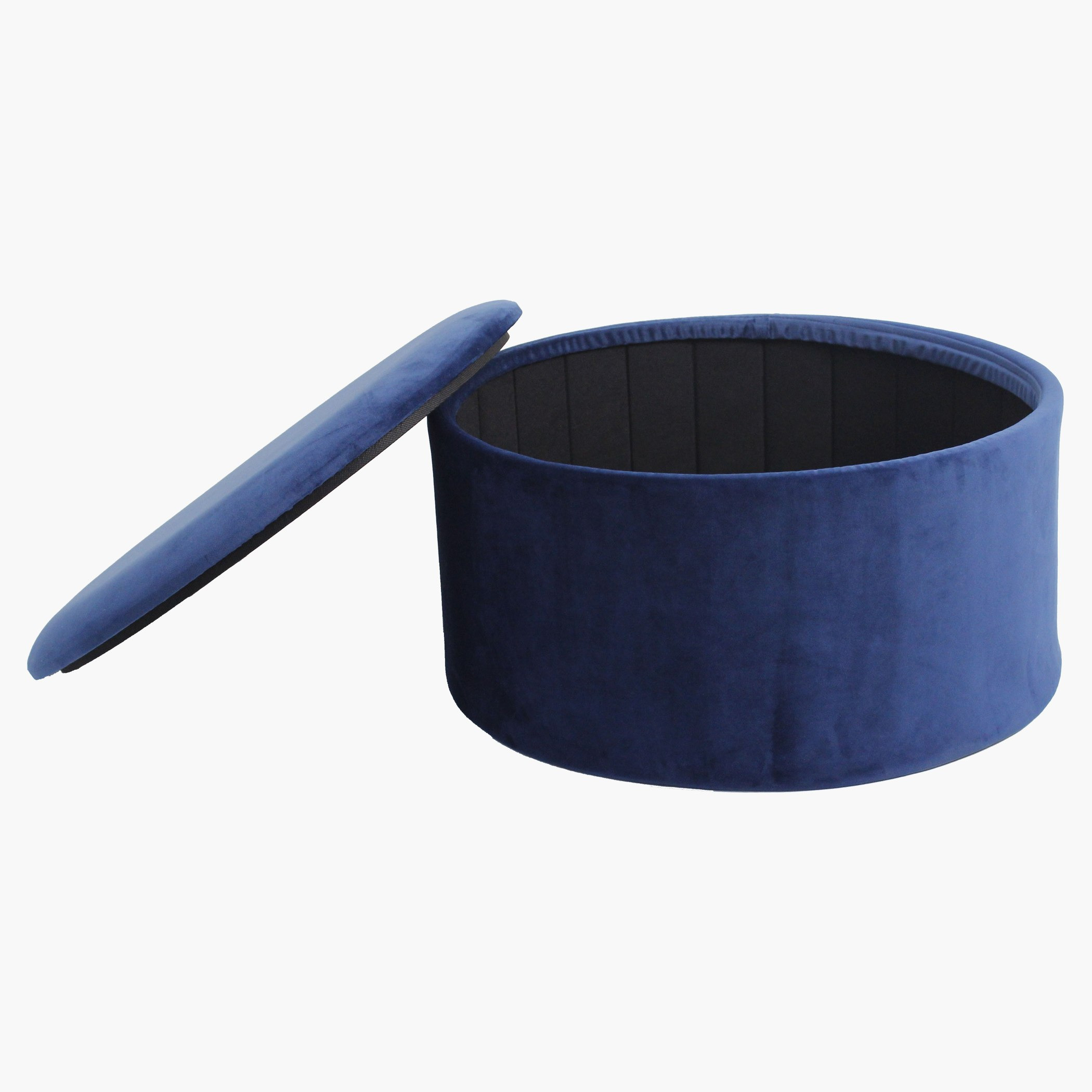 Barrel Folding Ottoman with Storage-hbxlivingroom-sofasandarmchairs-ottomansandfootstools-image-2