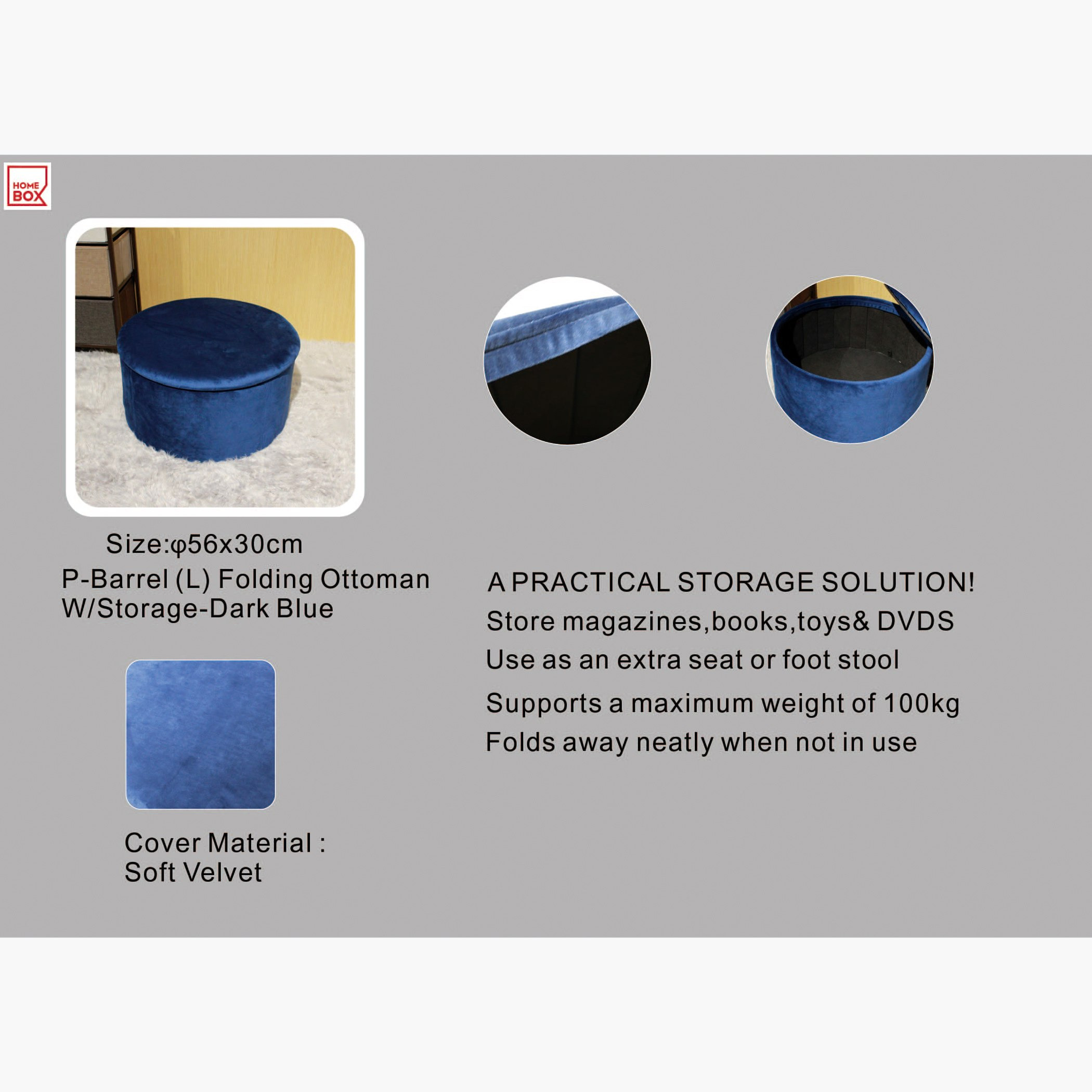 Barrel Folding Ottoman with Storage-hbxlivingroom-sofasandarmchairs-ottomansandfootstools-image-4