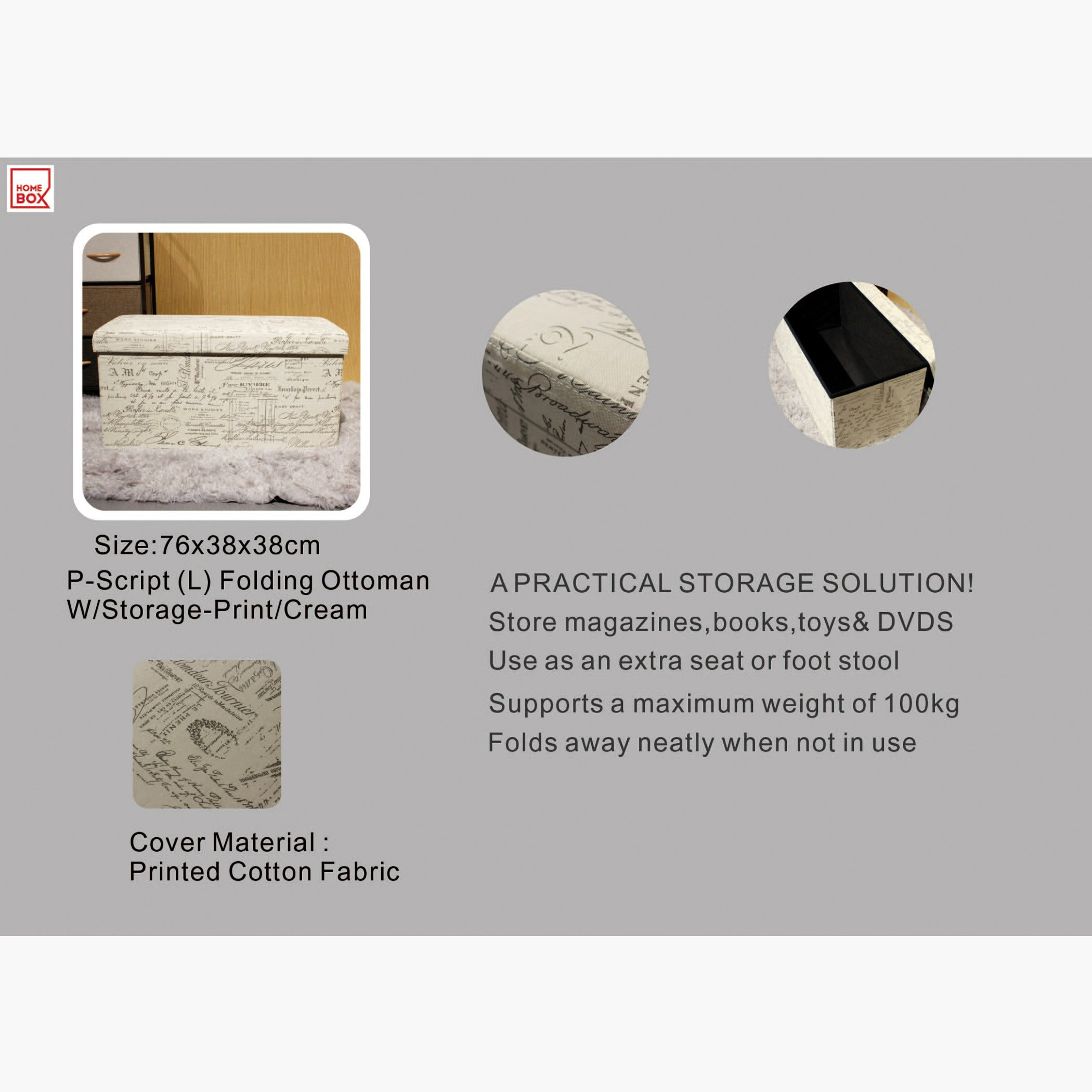 Script Folding Ottoman with Storage-hbxlivingroom-sofasandarmchairs-ottomansandfootstools-image-3